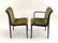 10 BILL STEPHENS KNOLL DINING CHAIRS LARSEN FABRIC - 6