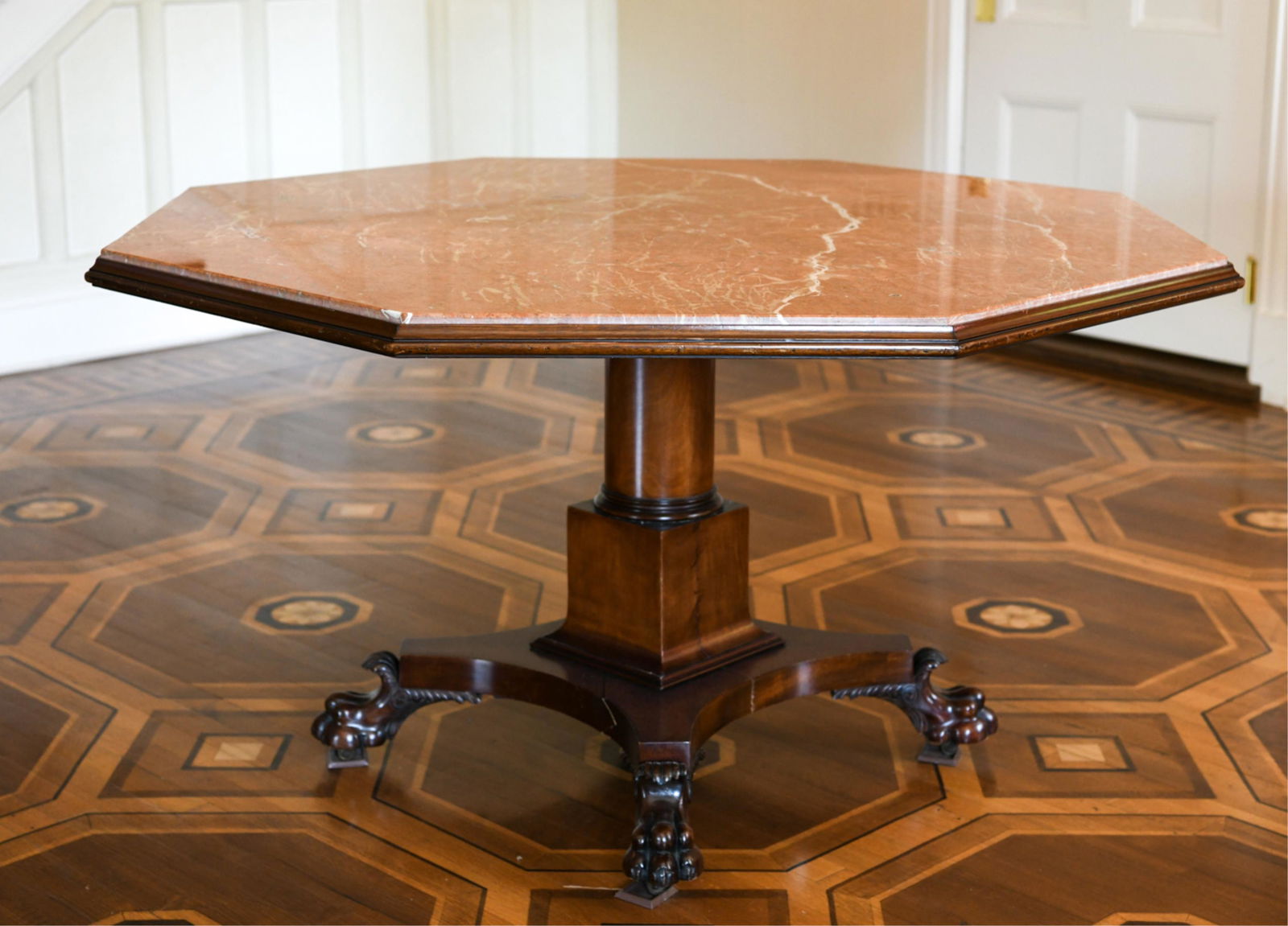 ENGLISH REGENCY STYLE OCTAGONAL TABLE (1 of 16)