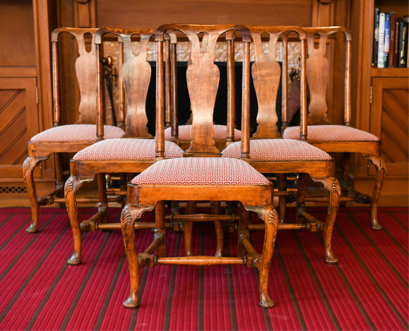 (6) 18TH C. BEECH WOOD SIDE CHAIRS (1 of 18)