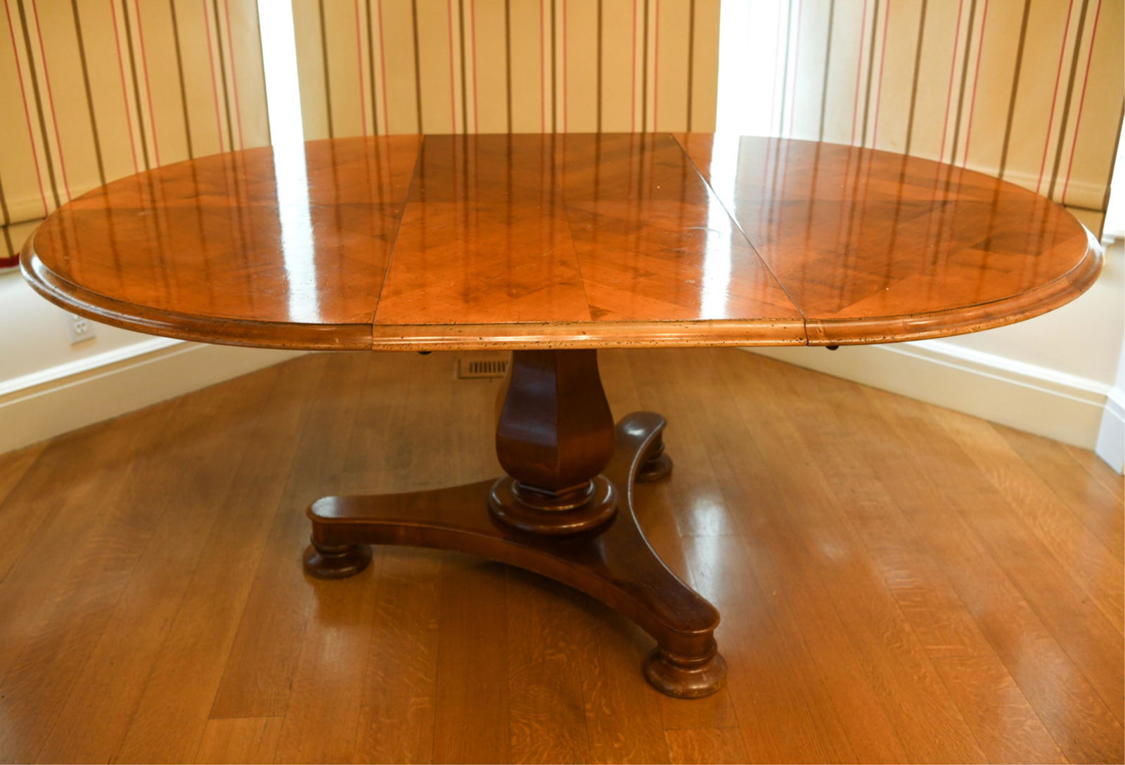 ANTIQUE STYLE PARQUETRY FARM TABLE (1 of 13)