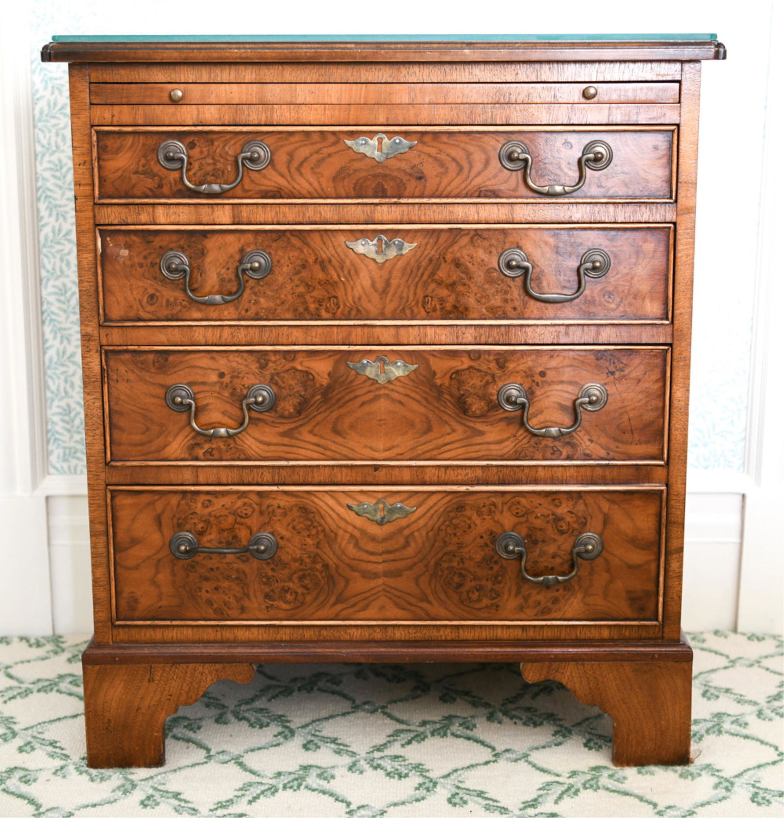 DIMINUTIVE GEORGE III STYLE CHEST OF DRAWERS (1 of 13)