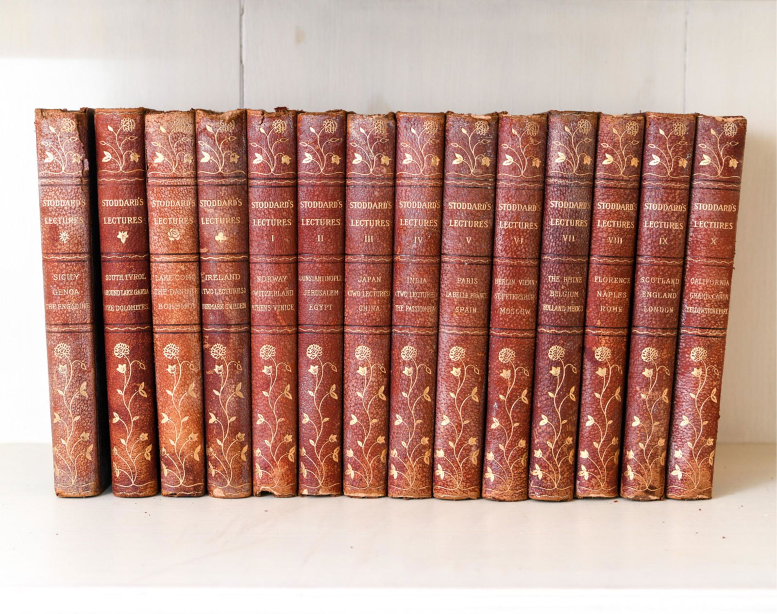 LEATHER BOUND STODDARD'S LECTURES (14) VOL. (1 of 8)