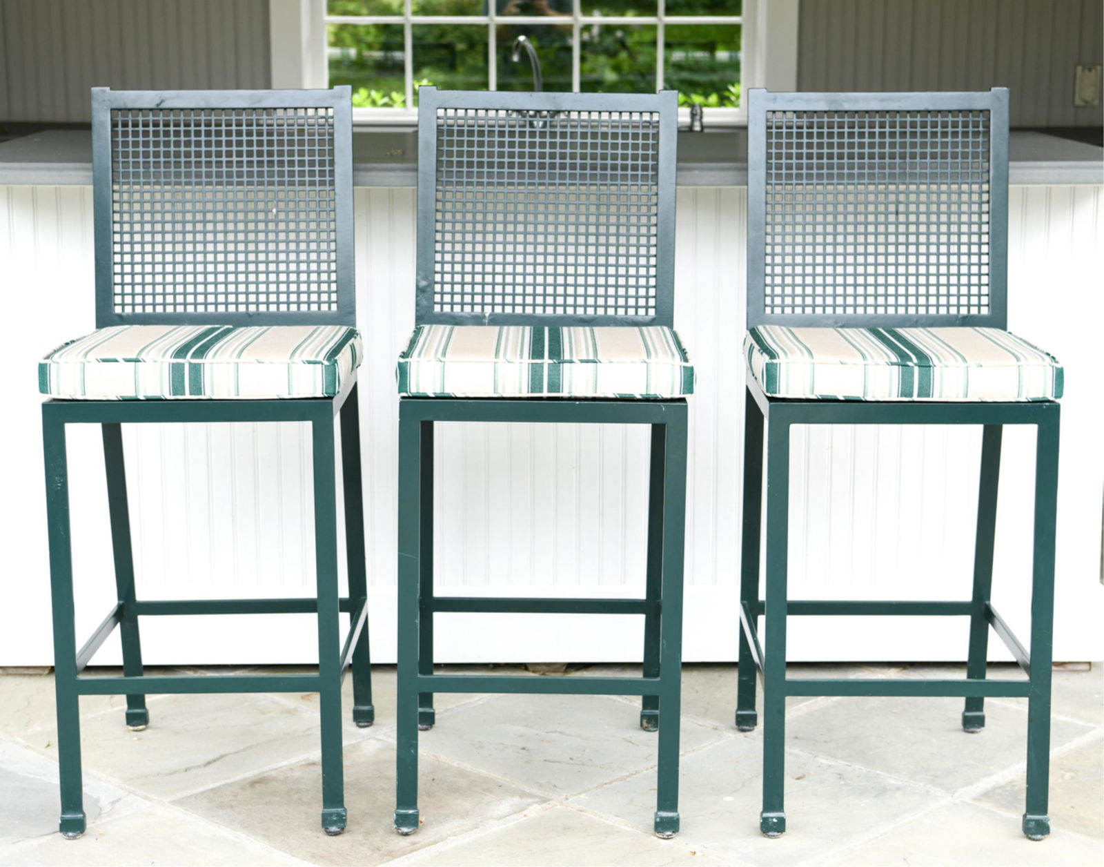 (3) MCKINNON AND HARRIS OUTDOOR BARSTOOLS (1 of 7)