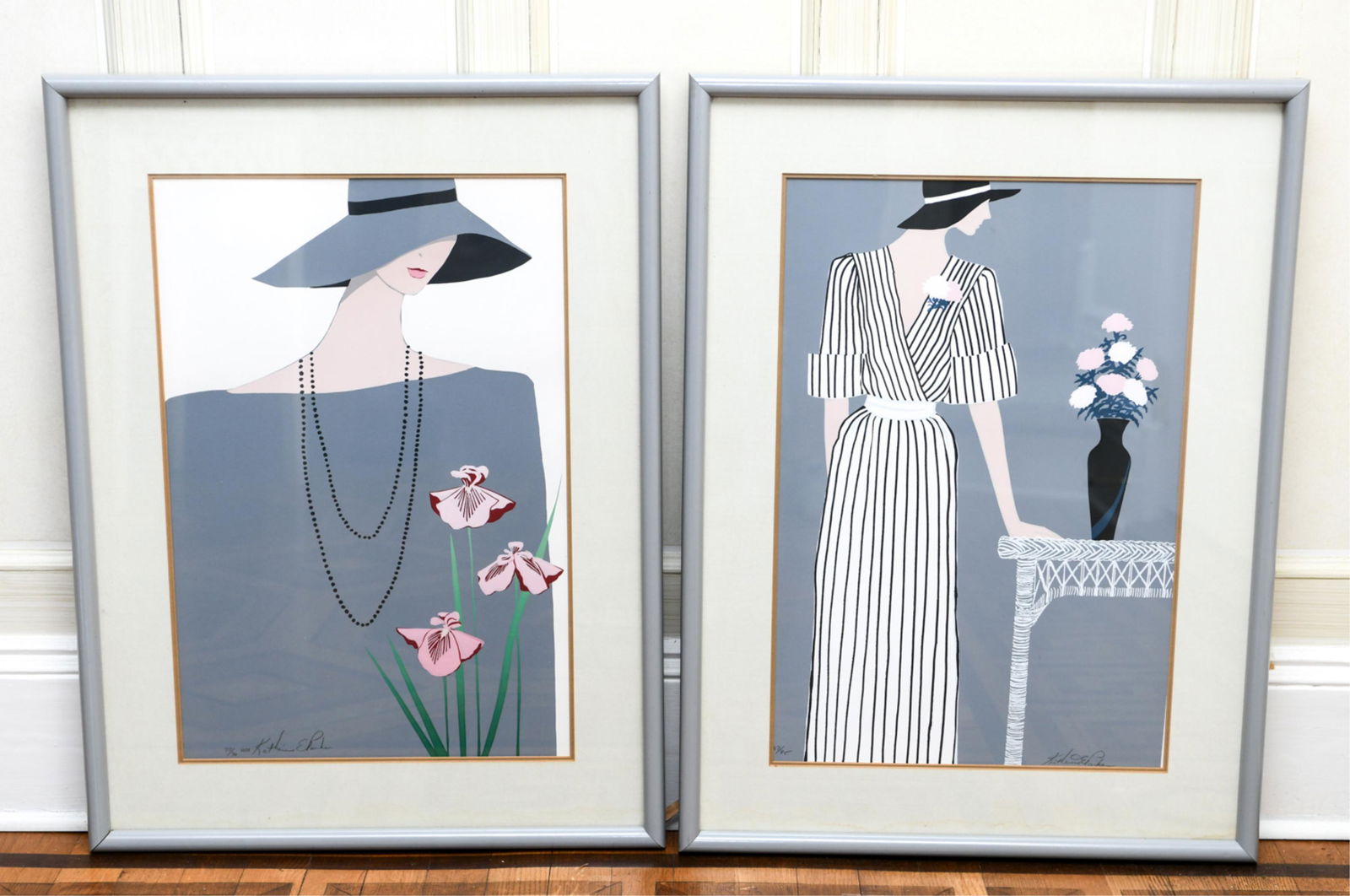 (2) KATHERINE PARKER ART DECO STYLE PRINTS (1 of 12)