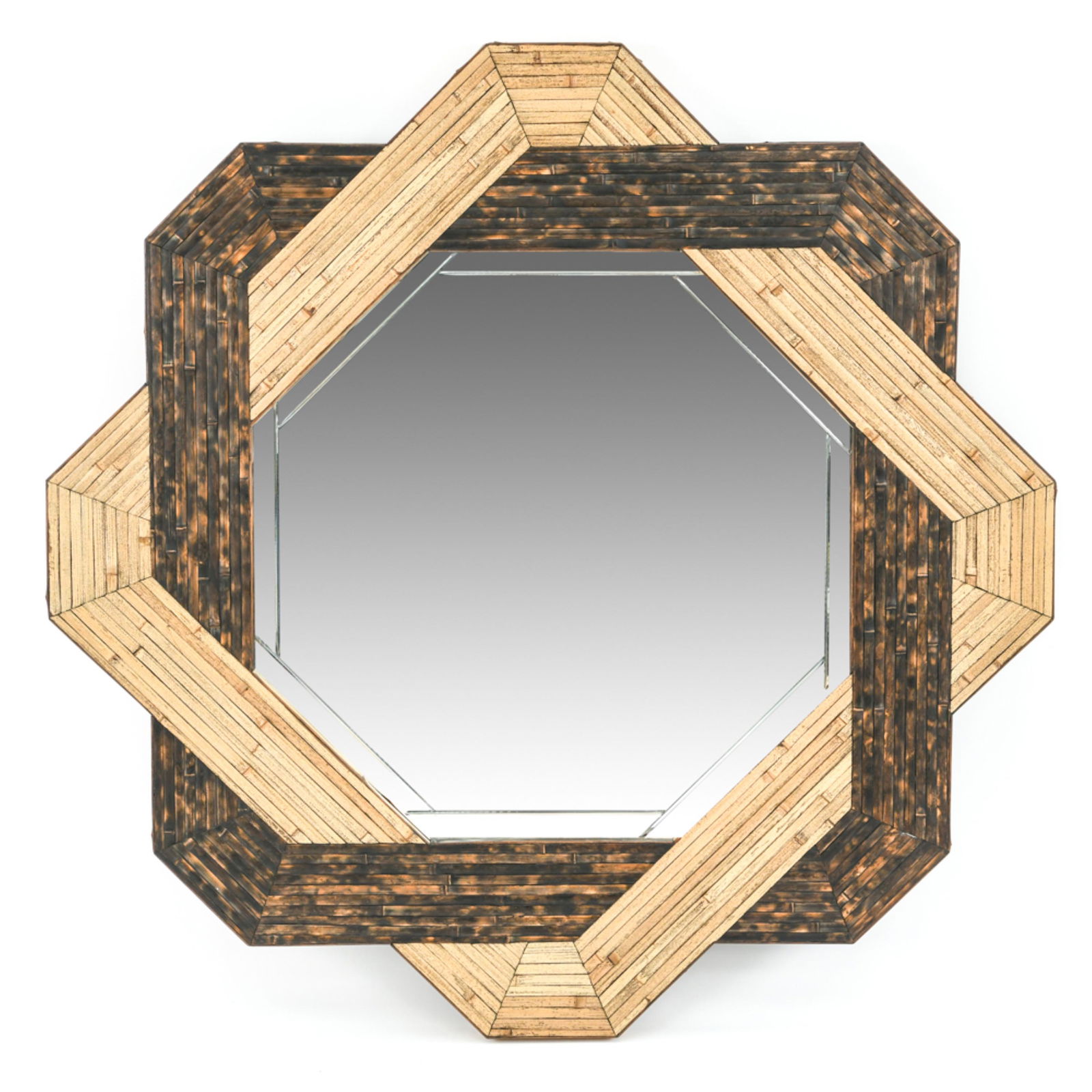 HARRISON VAN HORN BAMBOO INTERWOVEN MIRROR (1 of 9)