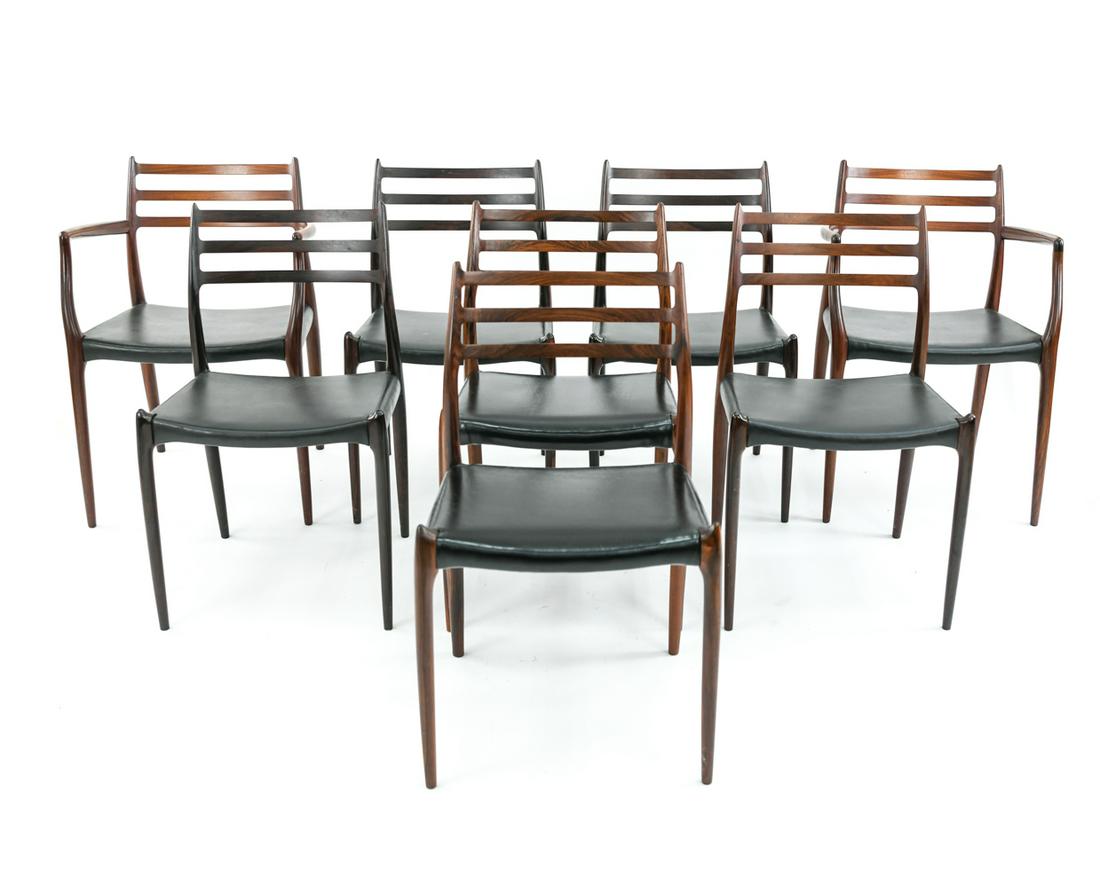 (8) NIELS OTTO MOLLER ROSEWOOD DINING CHAIRS (1 of 17)