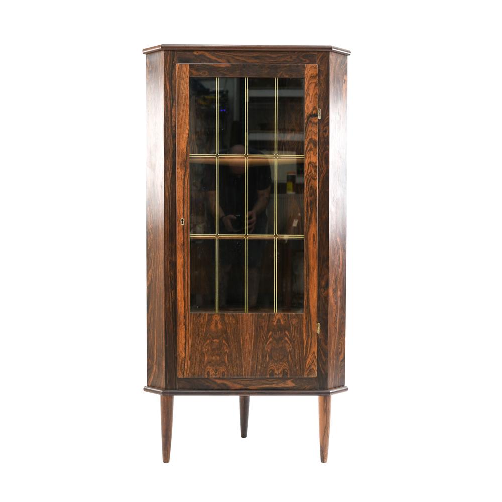 DANISH MID-CENTURY ROSEWOOD CORNER CABINET (1 of 12)