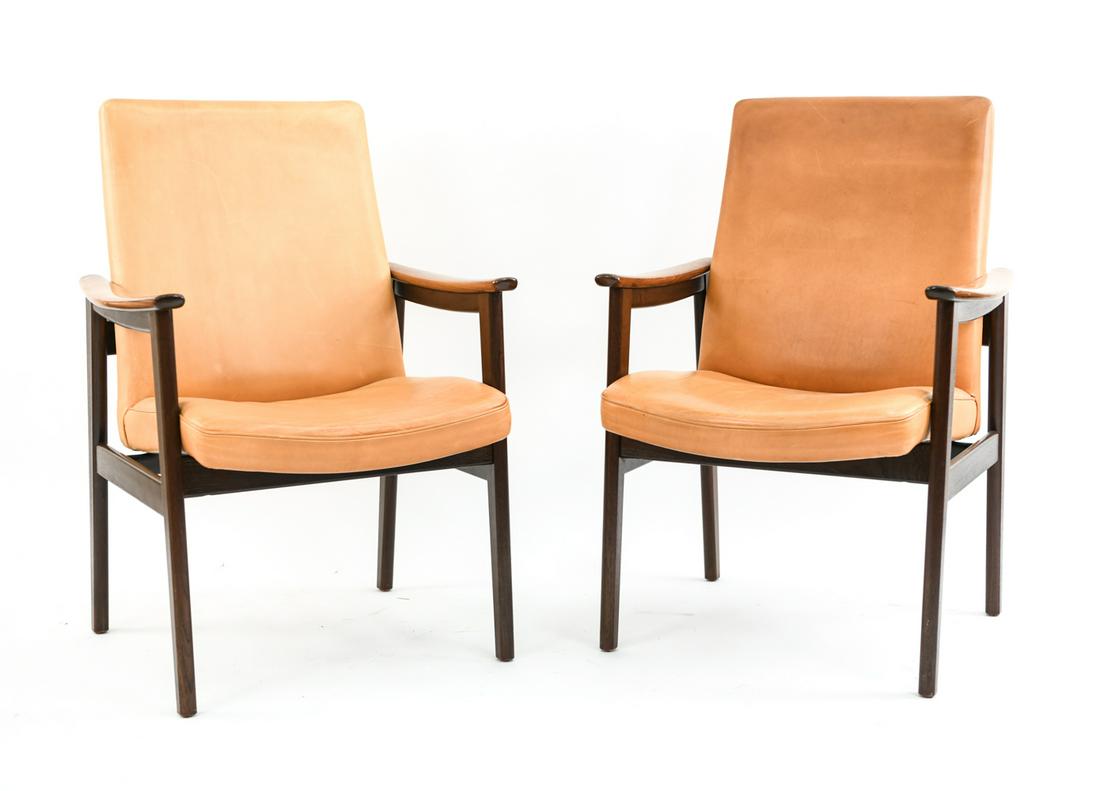 PAIR OF ERIK KIRKEGAARD DANISH MODEL 56 ARMCHAIRS (1 of 15)
