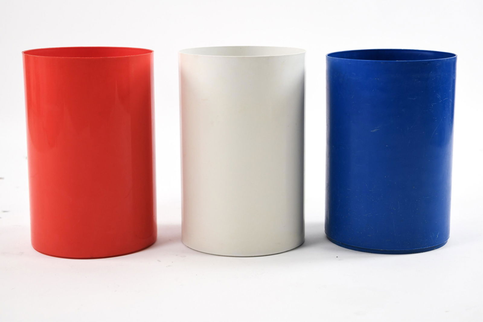 (3) PLASTIC MID-CENTURY WASTE BASKETS BY KARTELL (1 of 8)