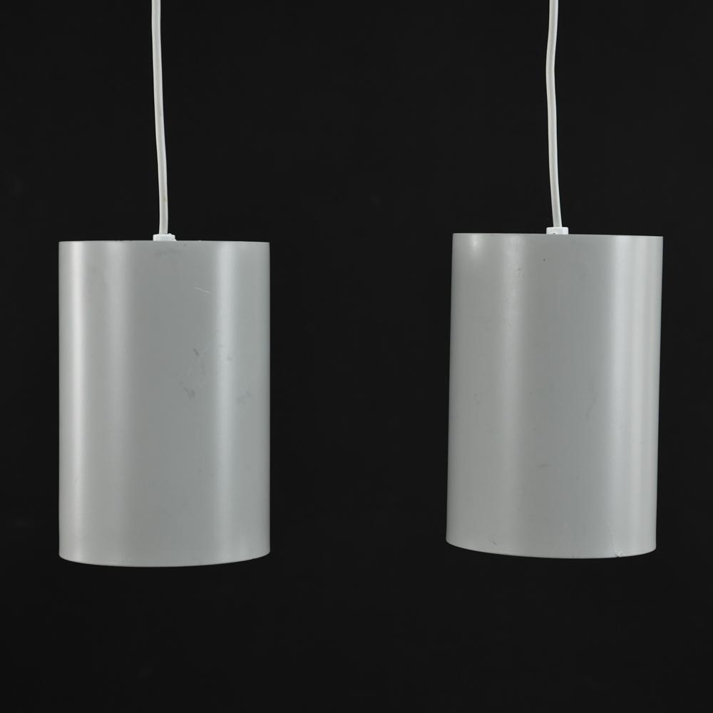 (2) LOUIS POULSEN PENDANT LIGHTS: Dimensions: H 8.5" x D 5.5" Condition: Few light handling marks. GA107