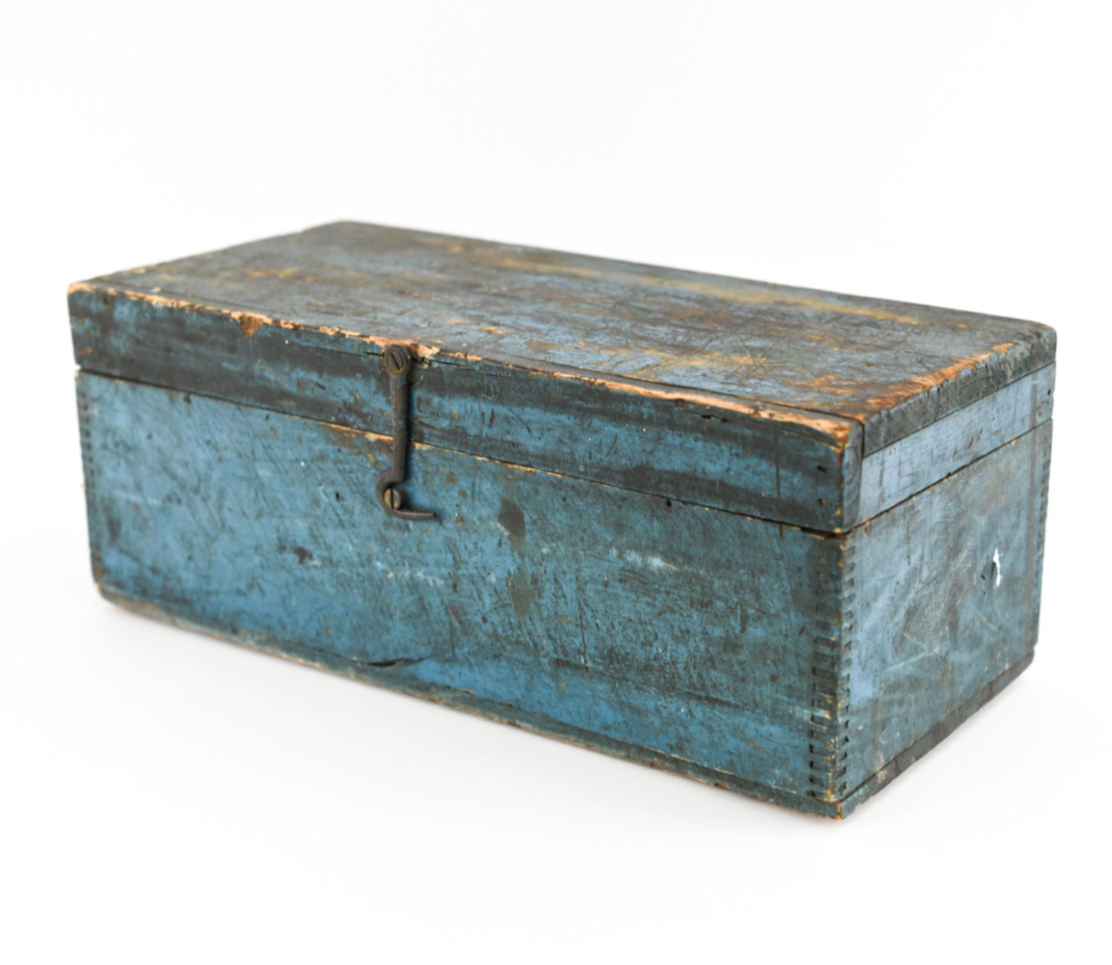 VINTAGE FOLK PAINTED BOX (1 of 11)