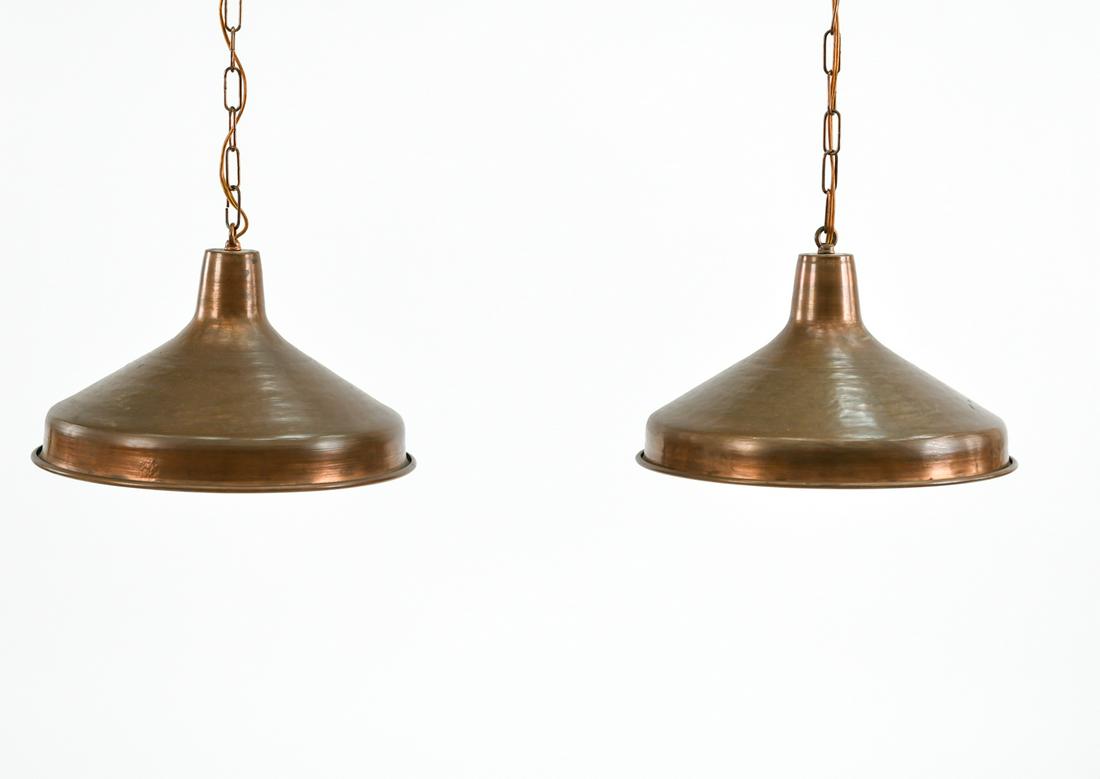 (2) DANISH COPPER PENDANT LIGHTS (1 of 11)