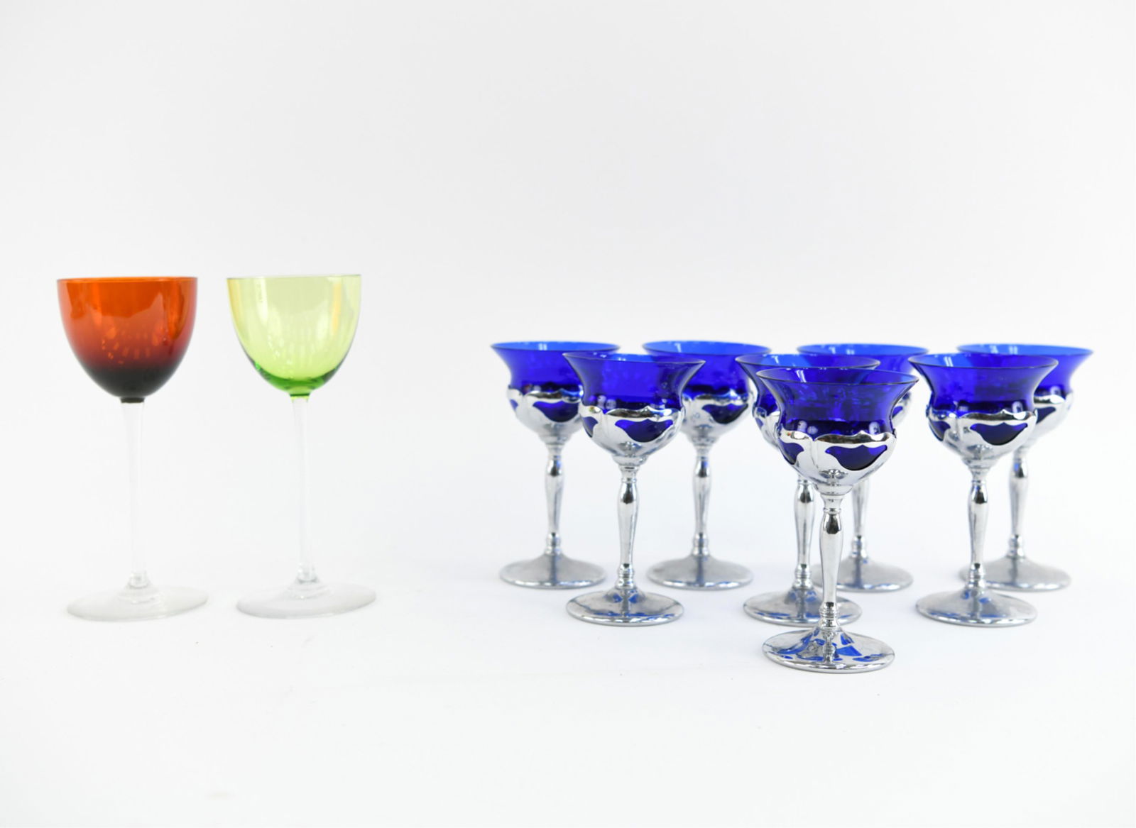 FARBER BROS. CHROME GOBLETS, GLASSES ETC. (1 of 7)