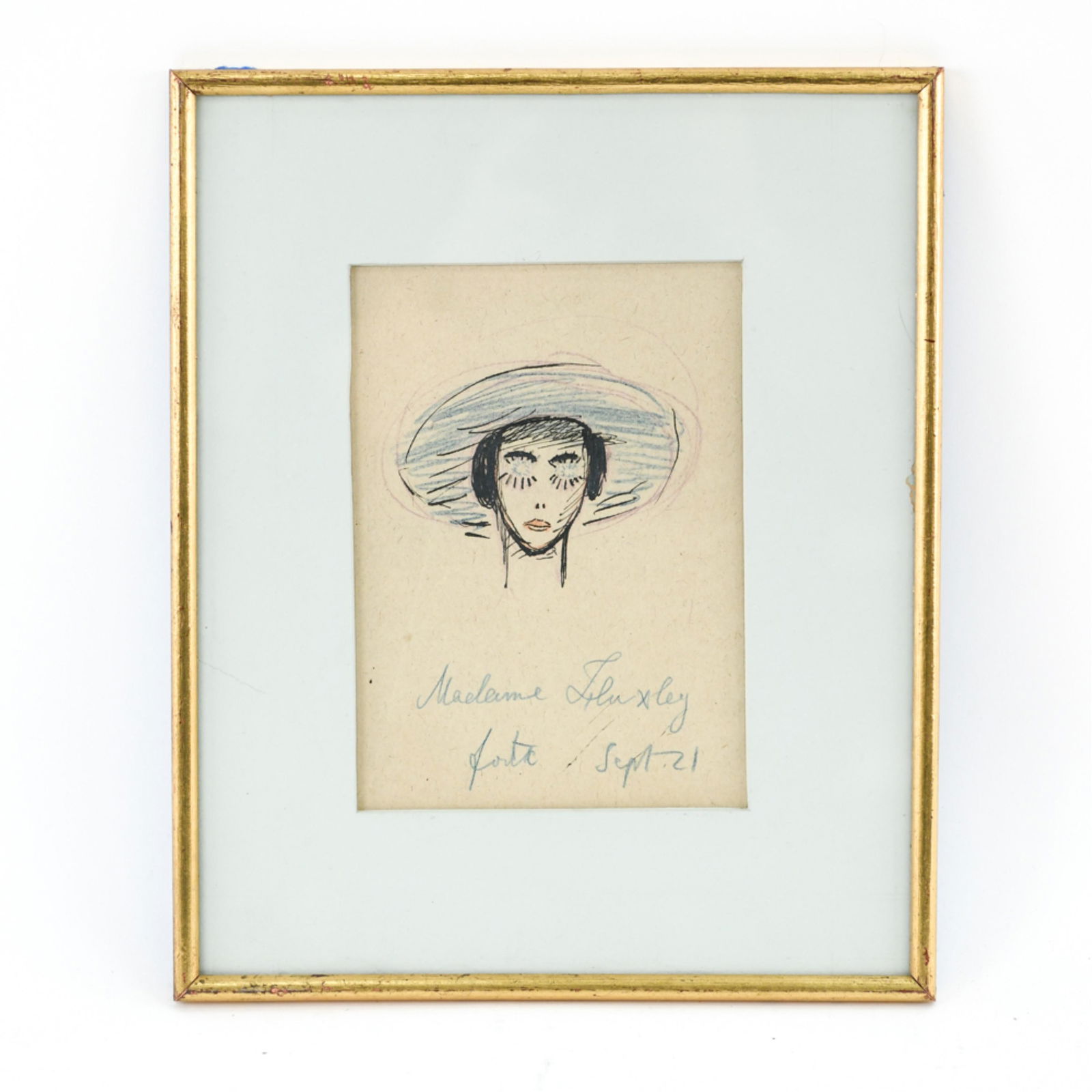 EXPRESSIONIST PORTRAIT DRAWING, 1921 (1 of 6)