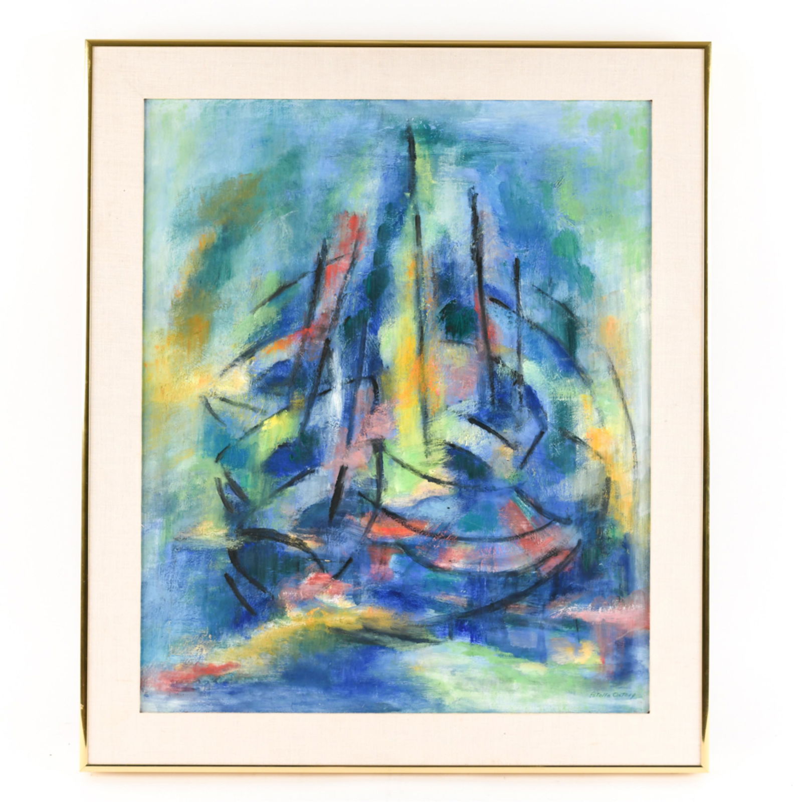 MODERN ABSTRACT O/B, SIGNED (1 of 10)