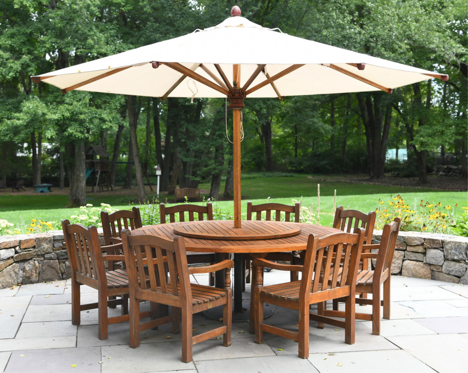 BARLOW TYRIE OUTDOOR TEAK DINING TABLE & CHAIRS (1 of 13)