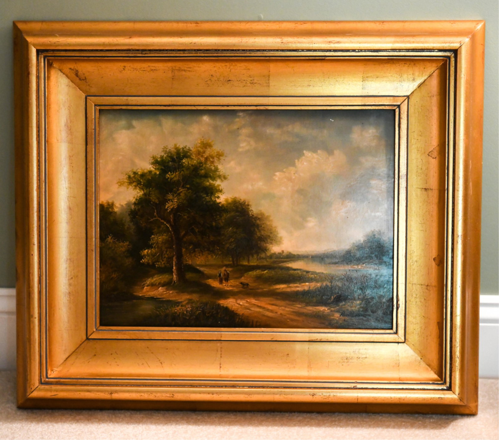 OIL ON BOARD LANDSCAPE PAINTING: 20th century. Signed R. Mario lower right. Dimensions: (Frame) H 21" x W 25", (Board) H 12" x W 16" Condition: No issues to note.