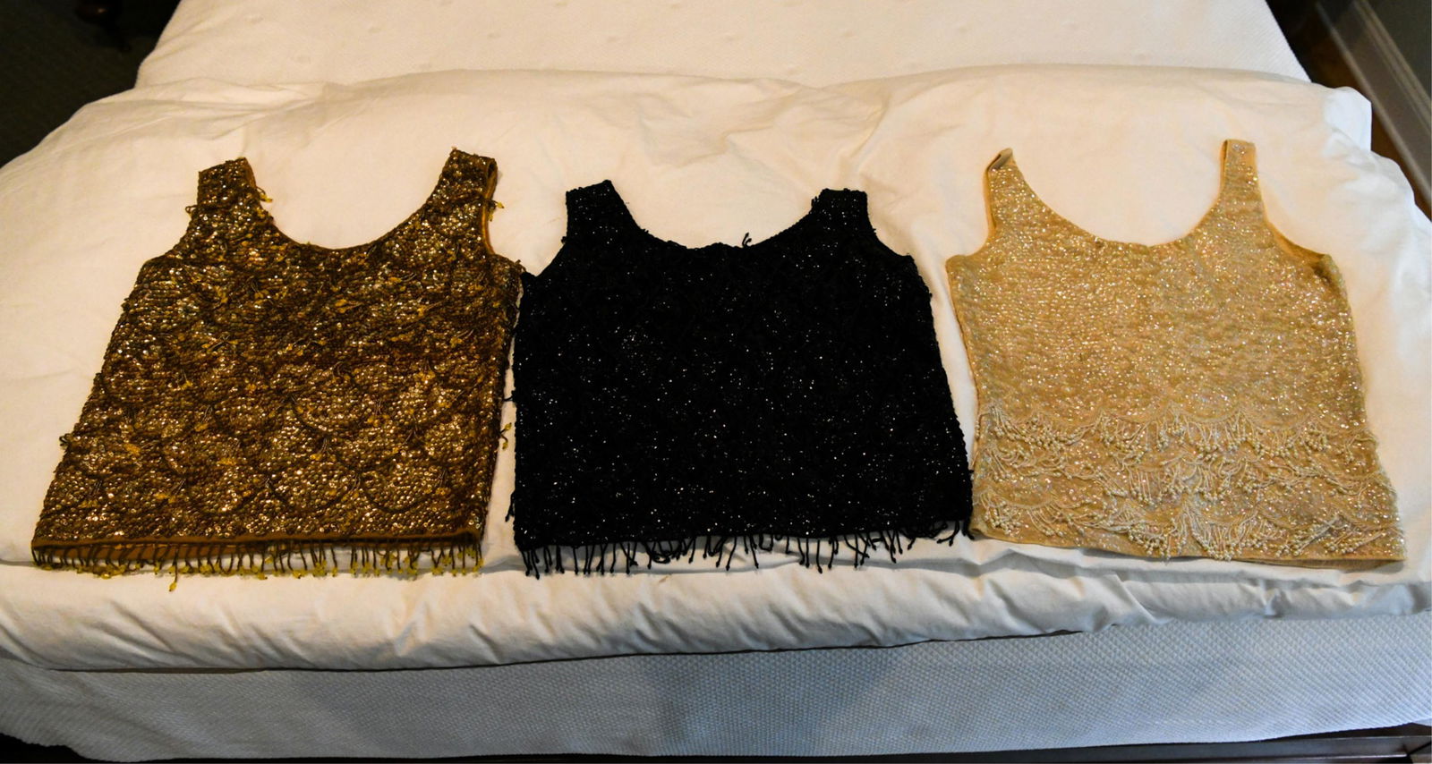 (3) VINTAGE SEQUIN & BEADED TOPS (1 of 6)