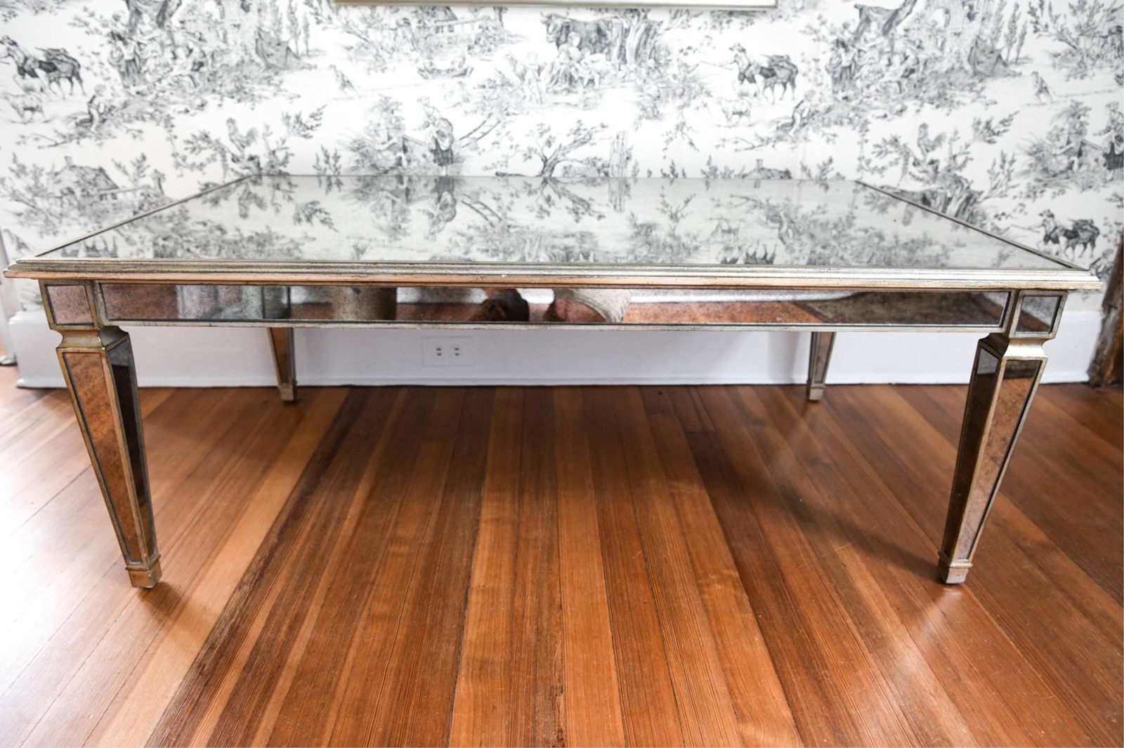 ETHAN ALLEN MIRRORED COFFEE TABLE (1 of 11)
