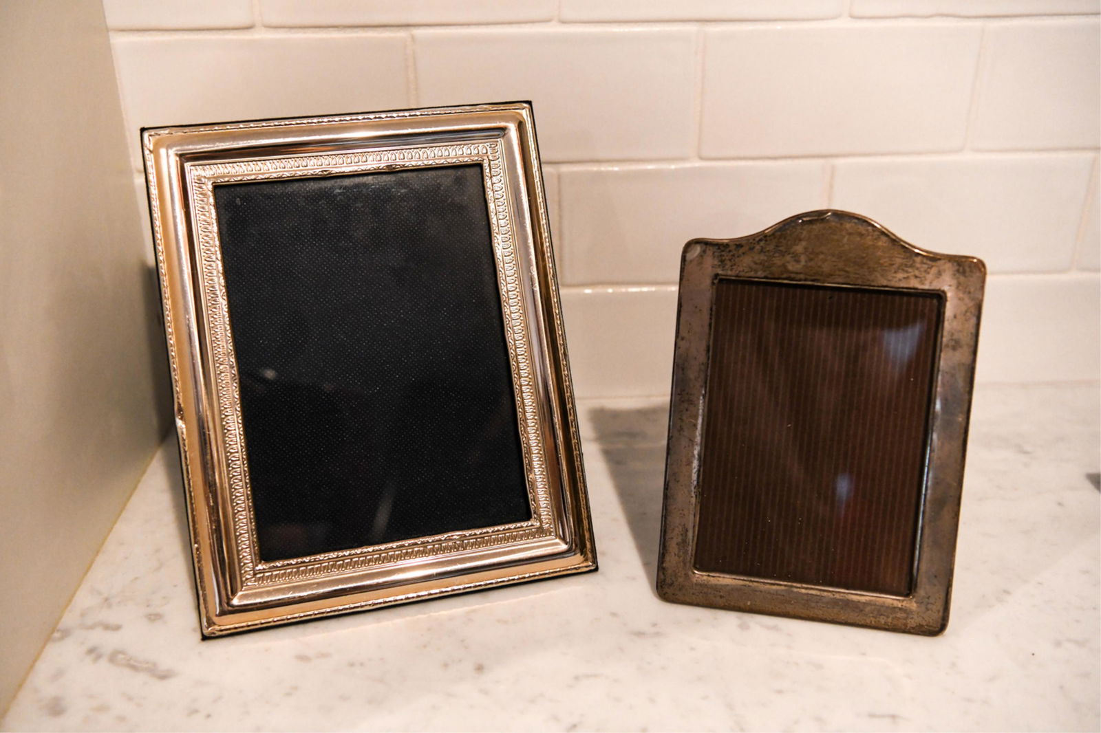 (2) SILVER PICTURE FRAMES (1 of 7)