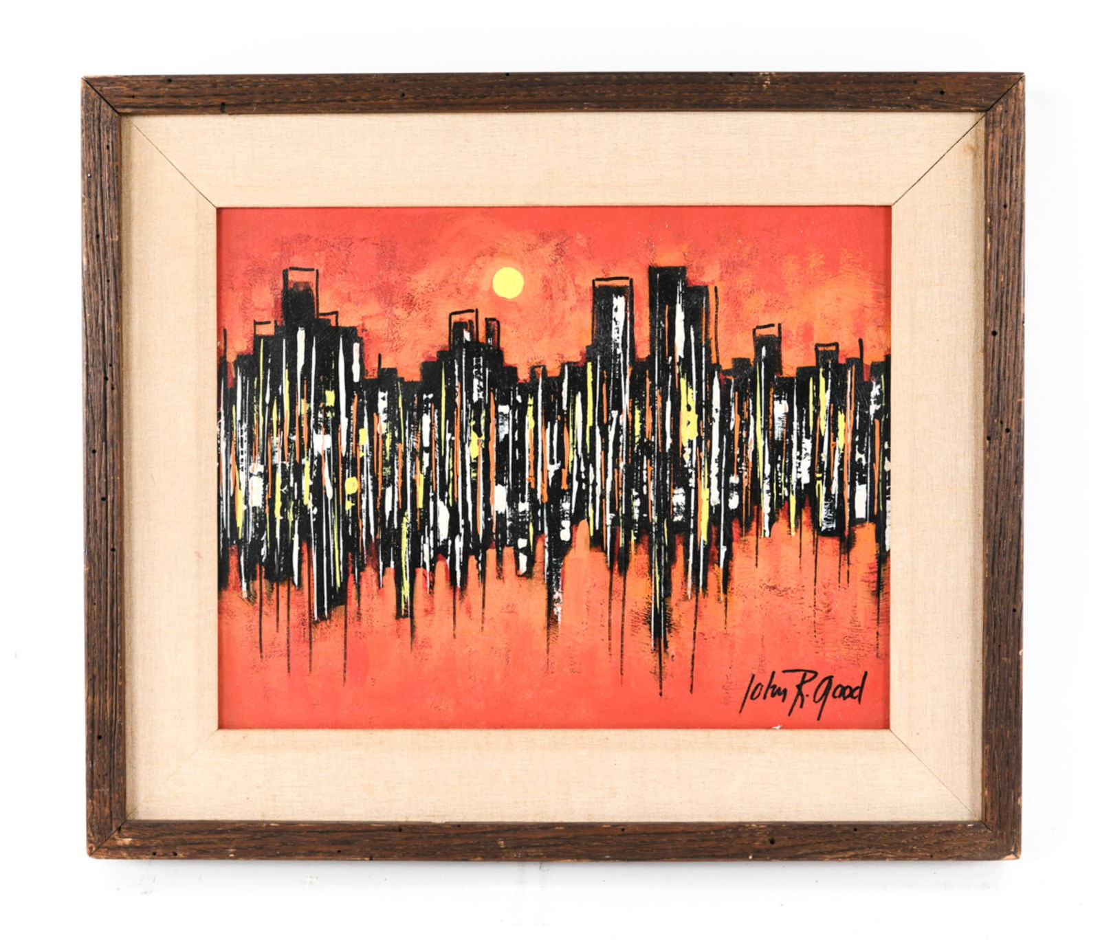 JOHN R. GOOD ABSTRACT MIXED MEDIA ON MASONITE (1 of 10)