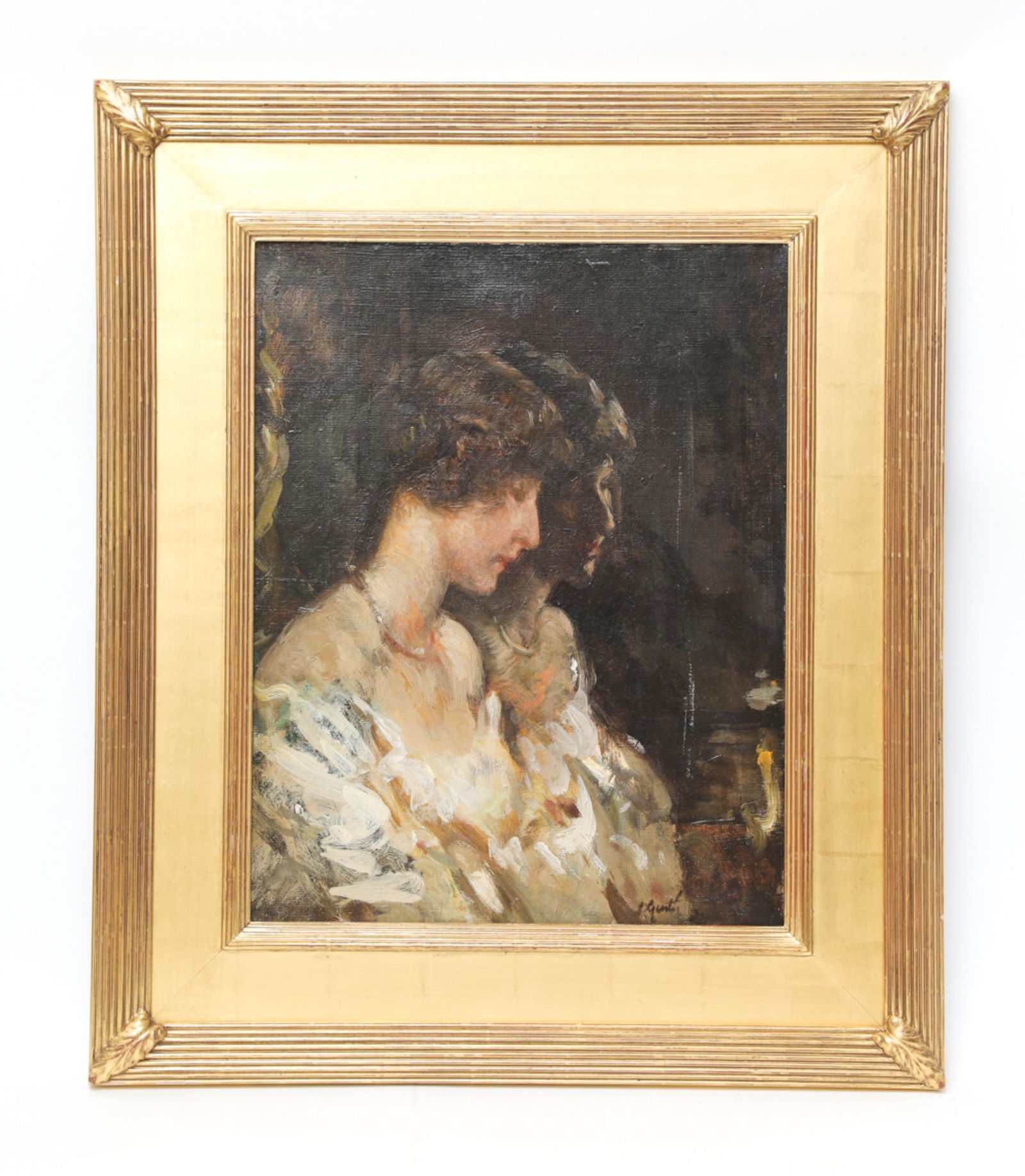 LILIAN GENTH, (1876 - 1953) "REFLECTIONS" O/C (1 of 6)