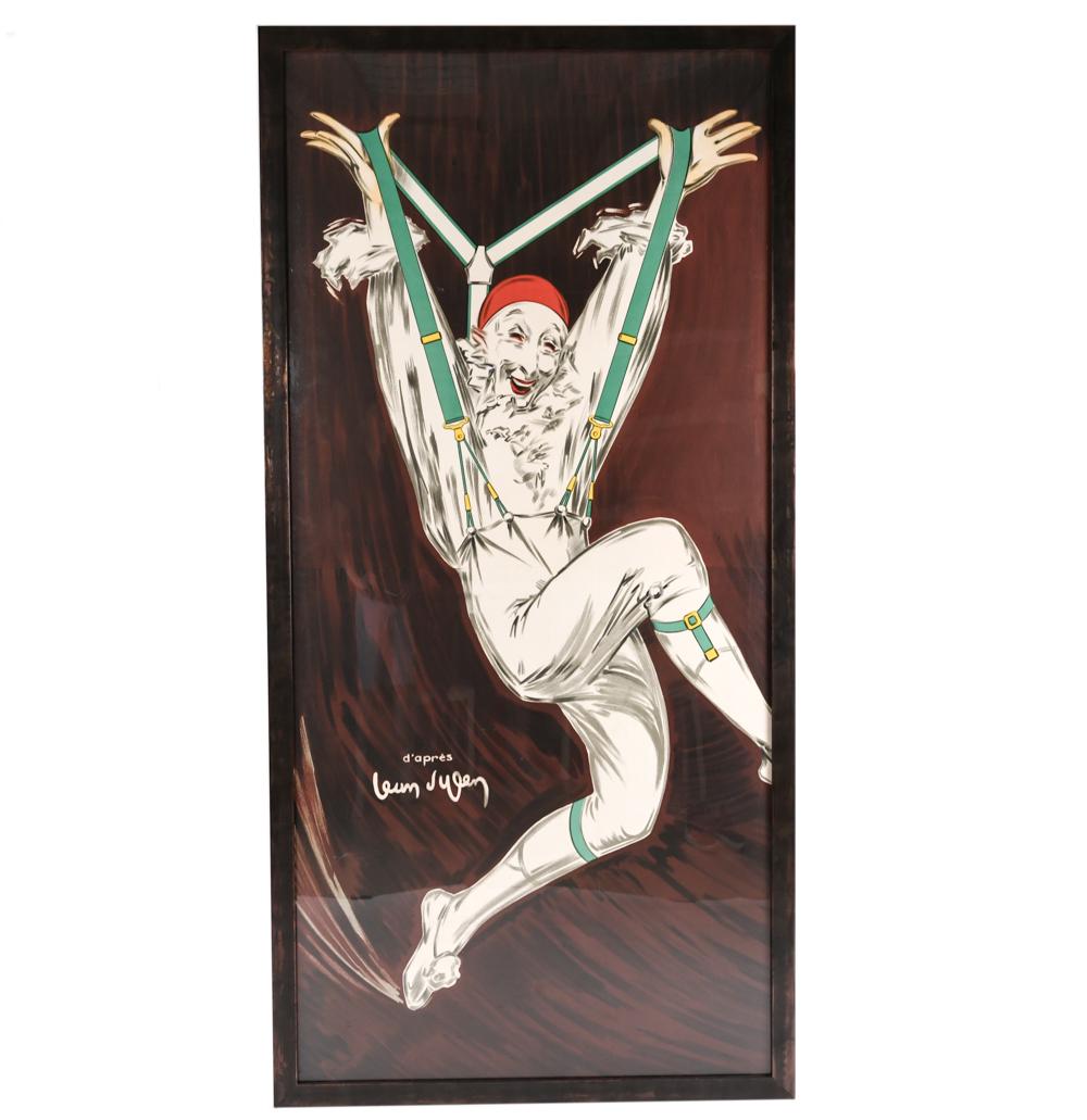 OVERSIZE FRENCH ART DECO LITHOGRAPH POSTER (1 of 12)