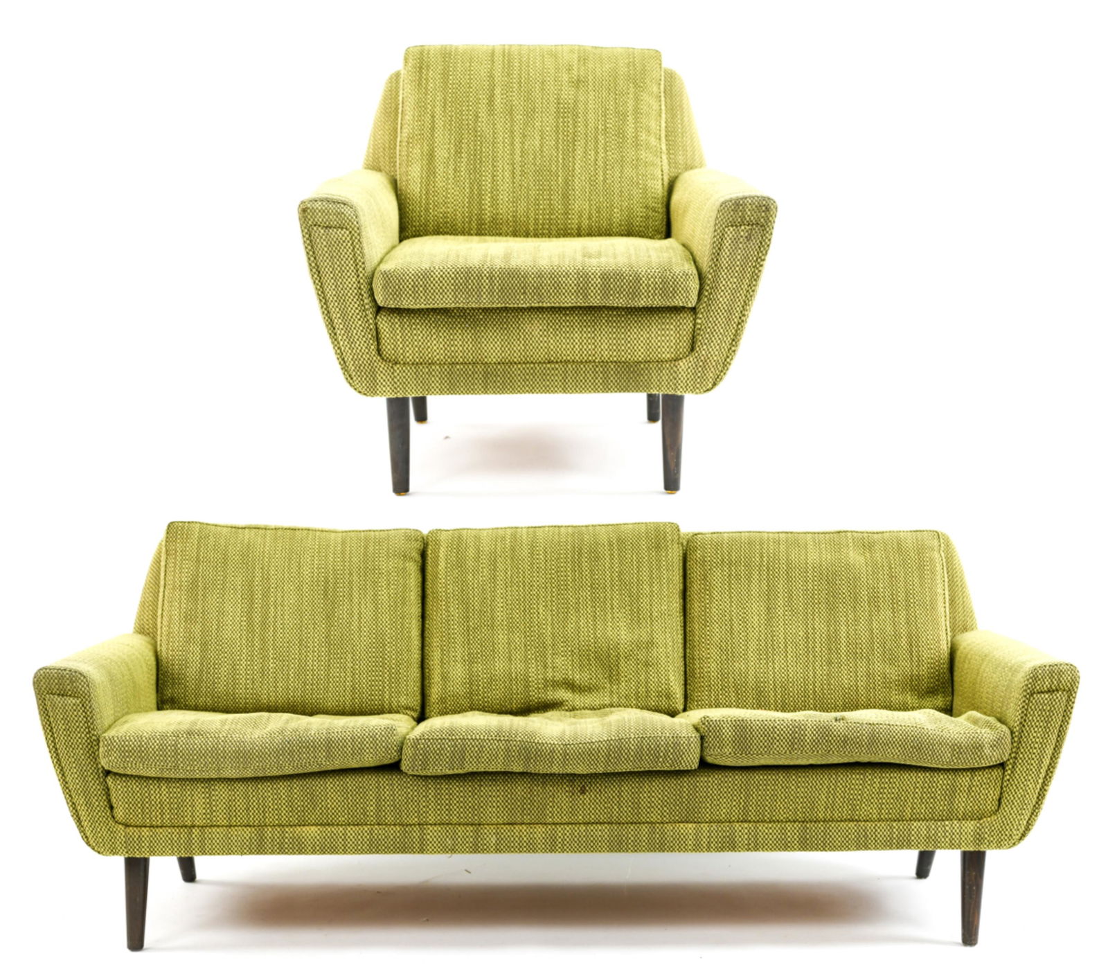 THAMS MOBLER DANISH 3-SEATER SOFA & EASY CHAIR (1 of 17)