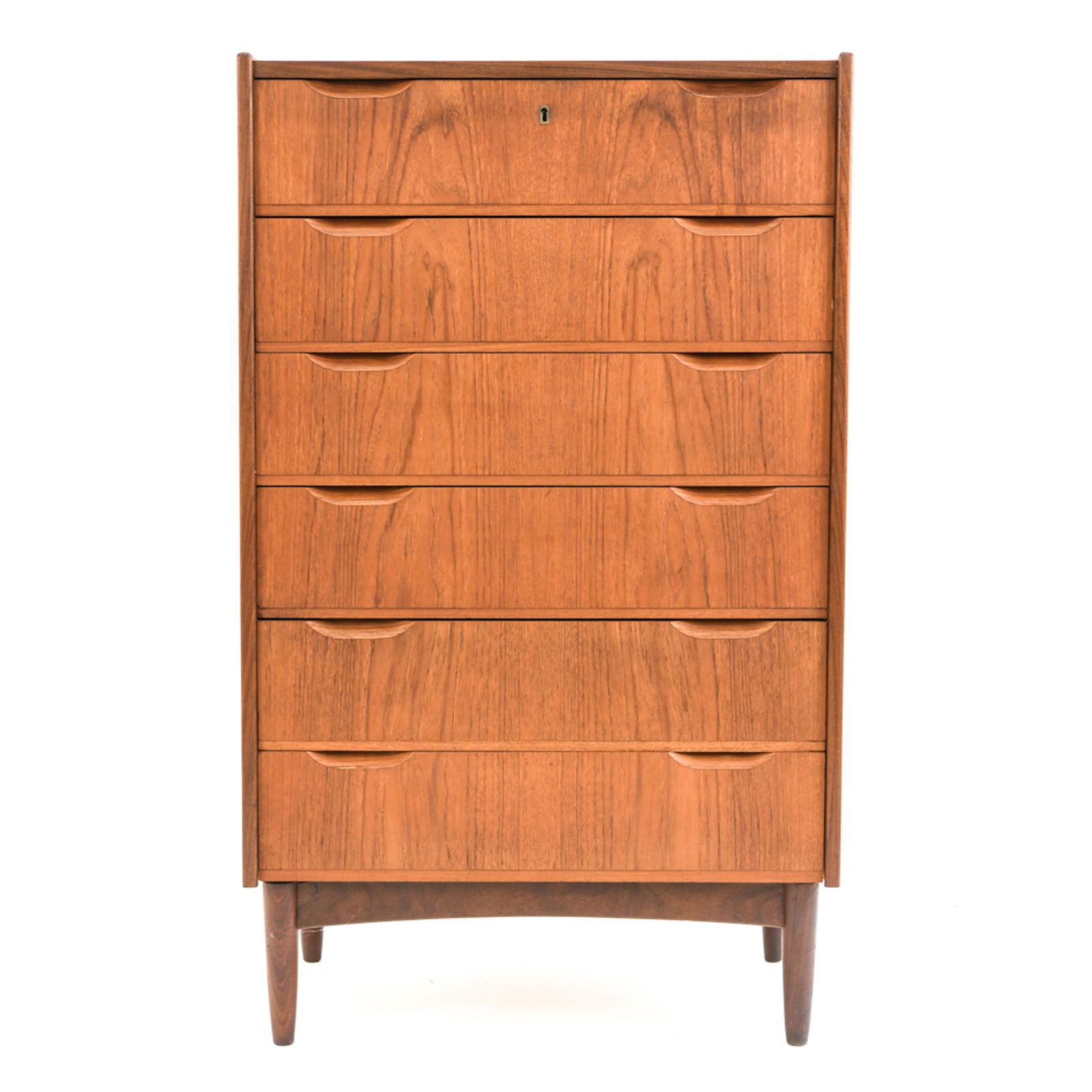 DANISH TEAK LANGKILDE TALLBOY CHEST (1 of 12)