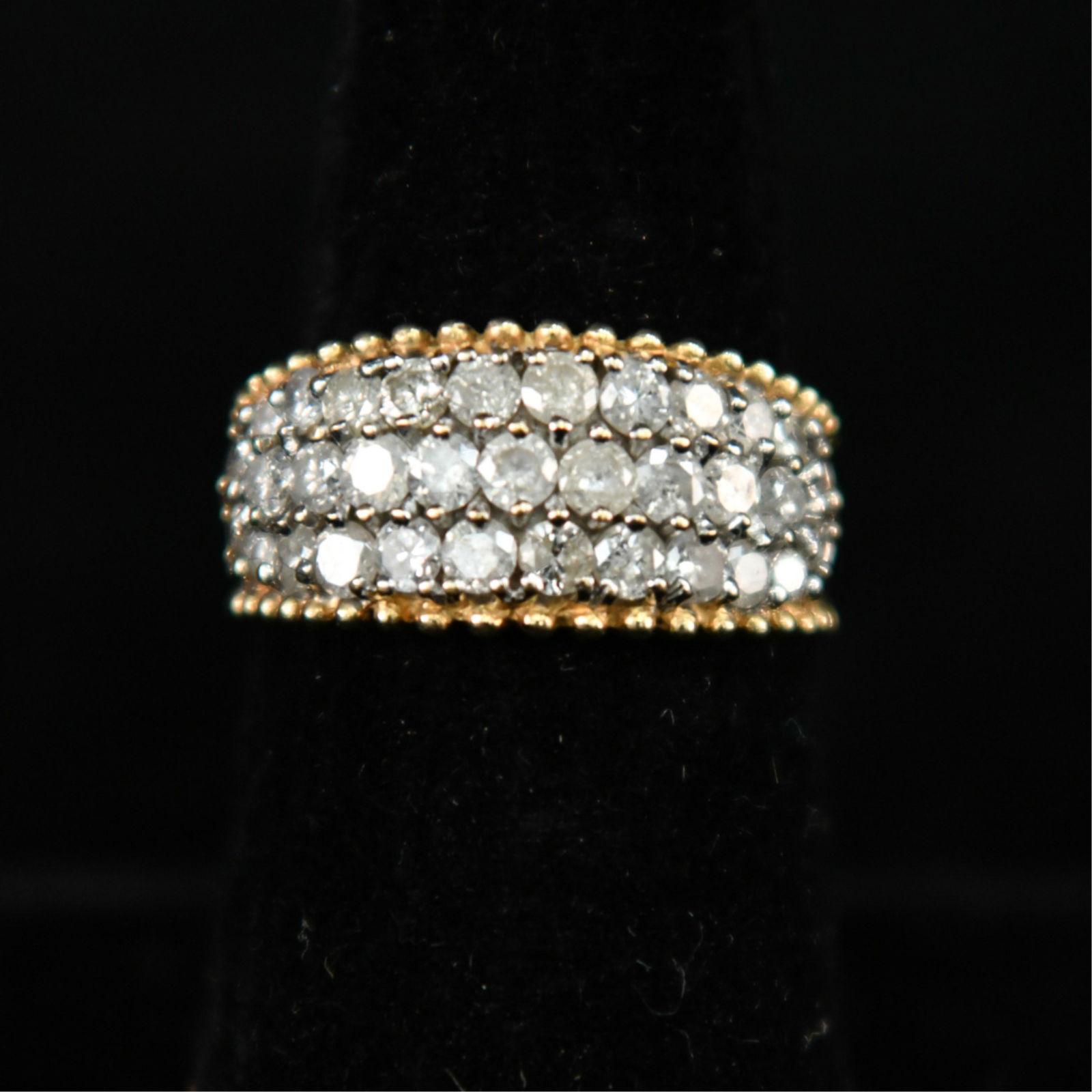 LADIES 14K GOLD & DIAMOND COCKTAIL RING (1 of 11)