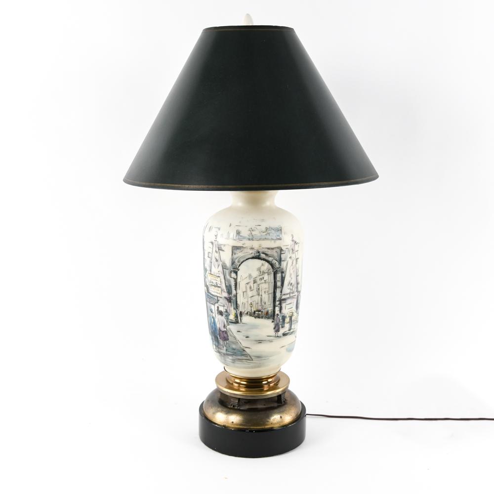 LARGE GLASS TABLE LAMP (1 of 13)