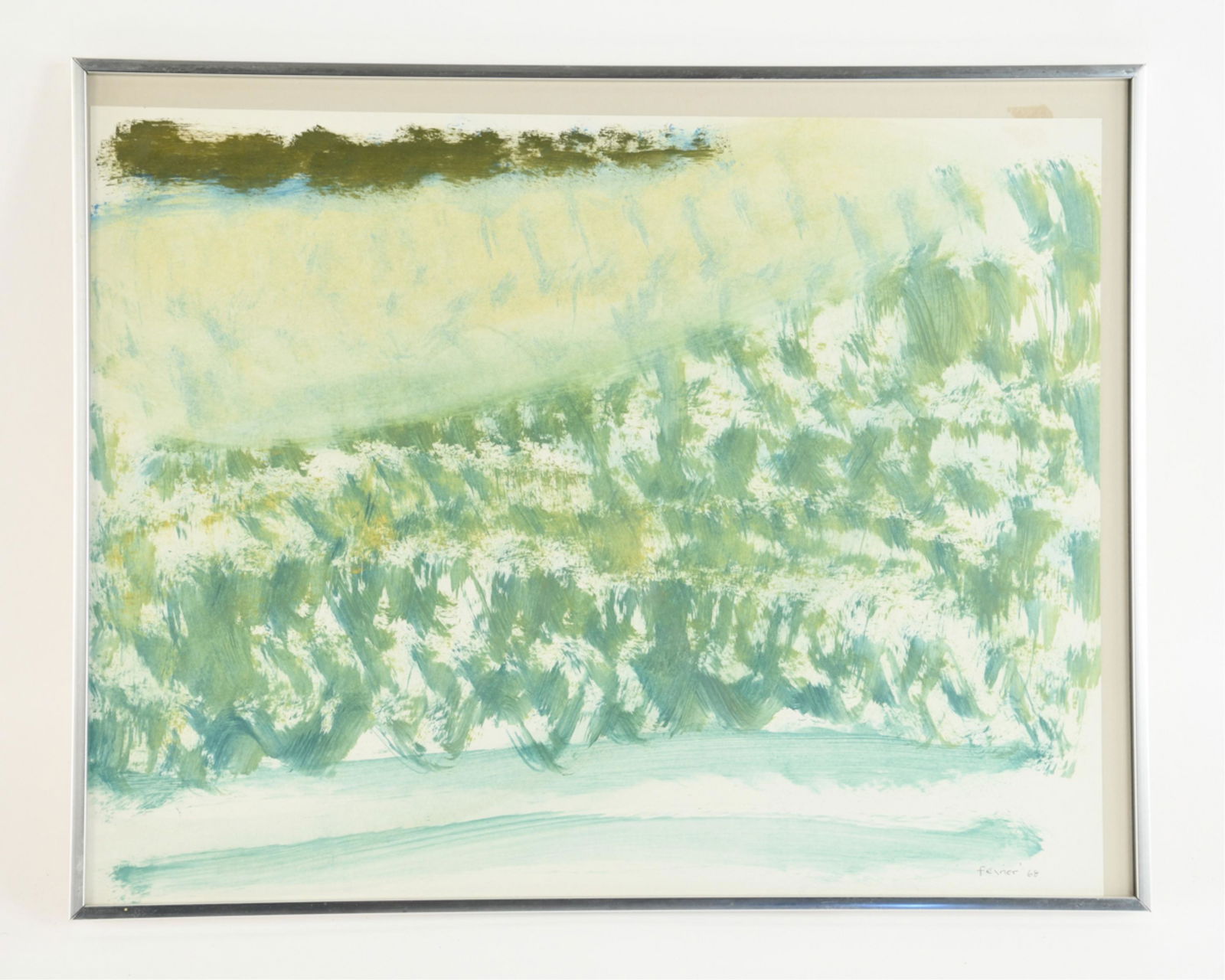 ELAINE KAUFMAN FEINER ABSTRACT OIL ON PAPER (1 of 9)