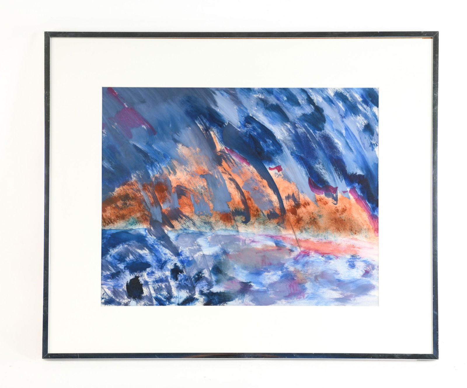 ELAINE KAUFMAN FEINER ABSTRACT OIL ON PAPER (1 of 9)