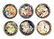 (6) BJORN WIINBLAD ROSENTHAL STUDIO LINE PLATES