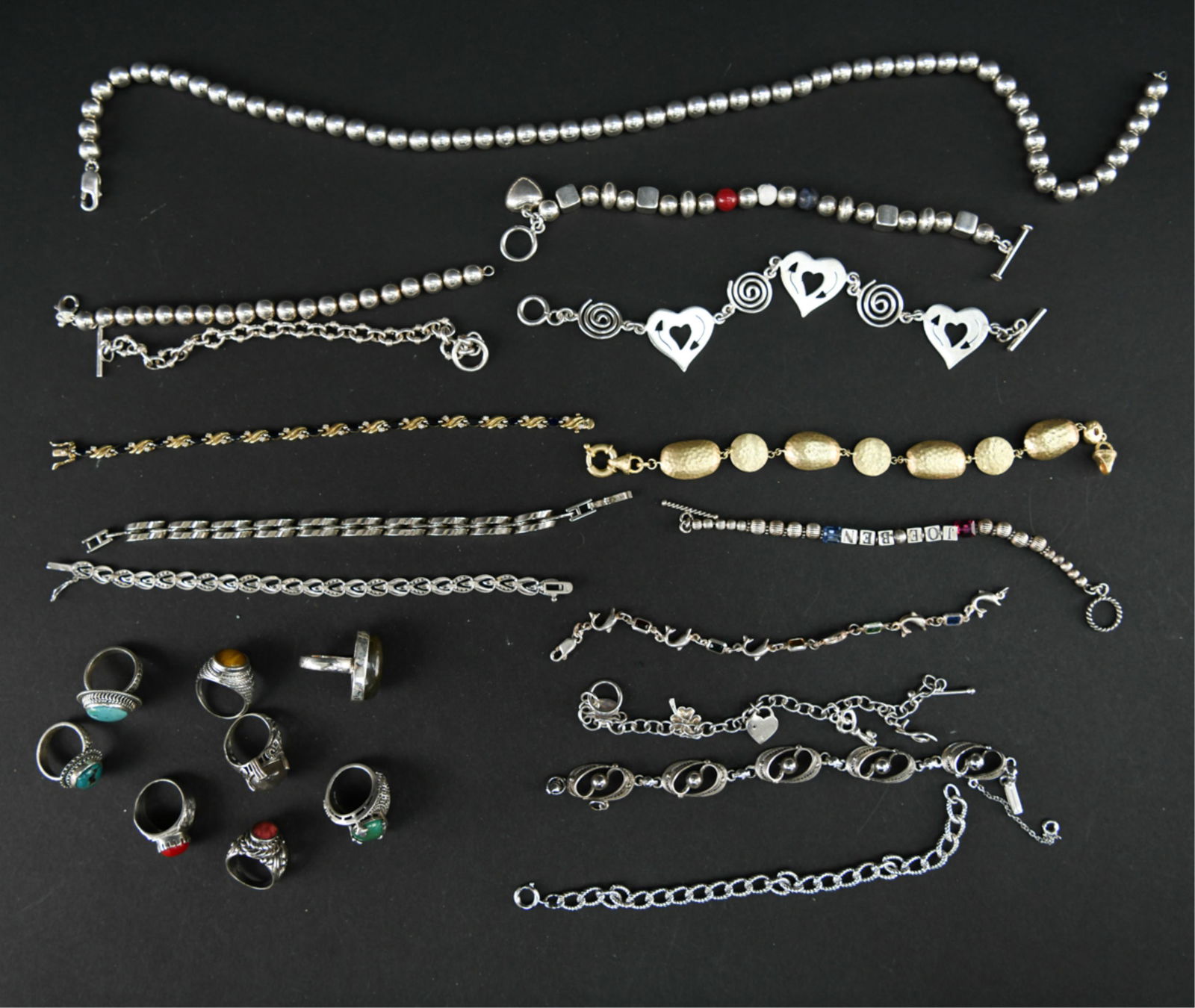 STERLING SILVER JEWELRY GROUPING (1 of 7)