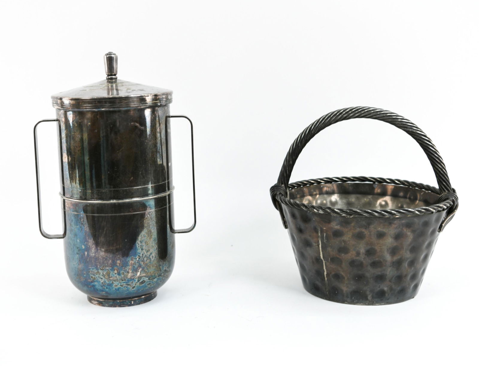 (2) MID-CENTURY SILVERPLATED SERVICE ITEMS (1 of 12)