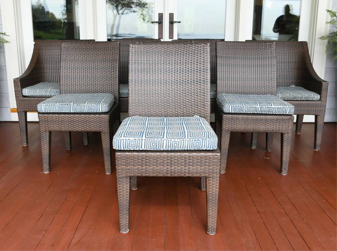 (8) Restoration Hardware Outdoor Chairs