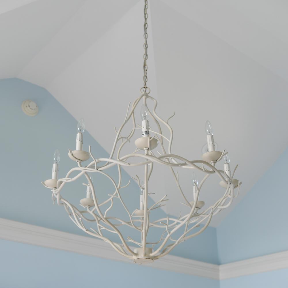 CONTEMPORARY TWIG FORM METAL CHANDELIER (1 of 5)