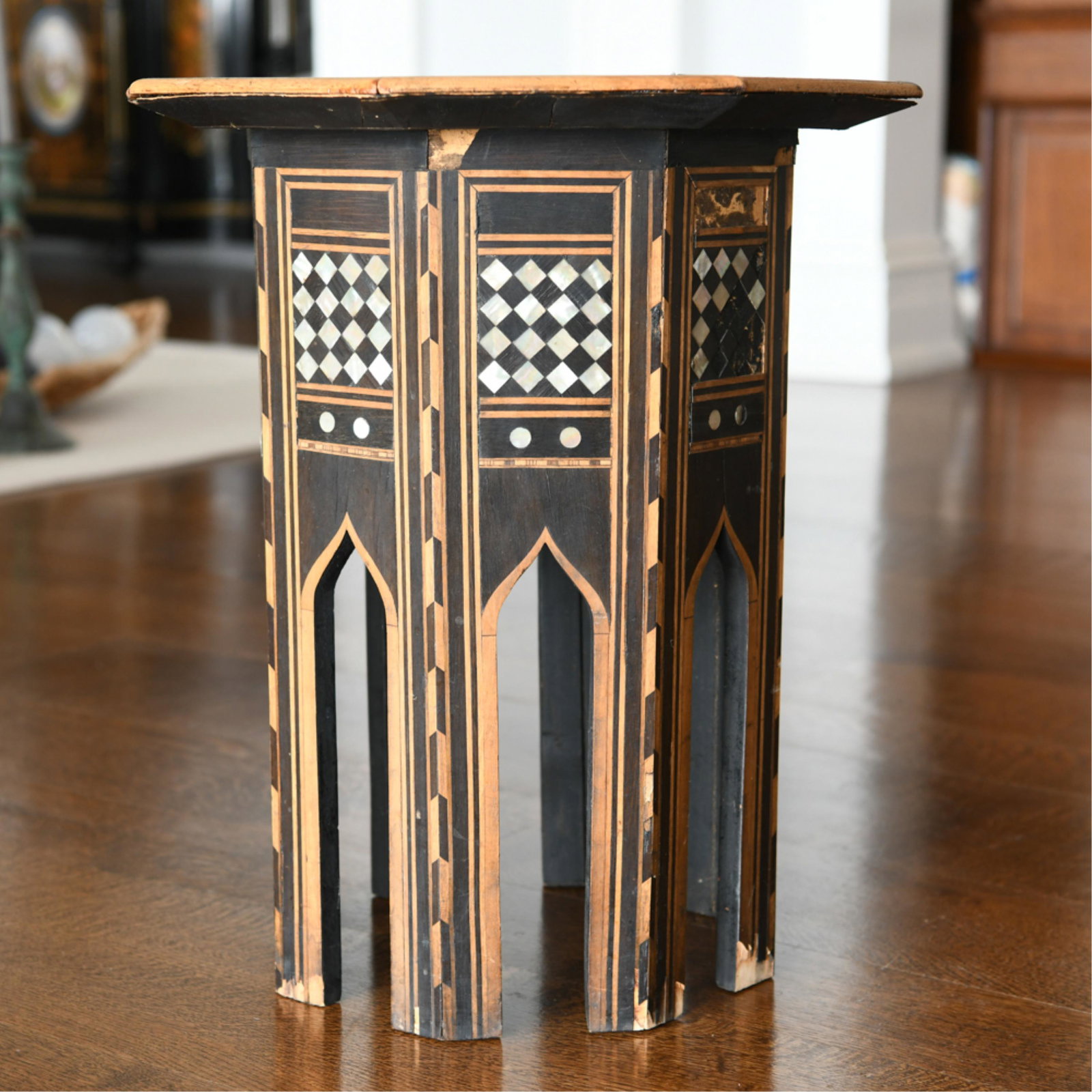 MOROCCAN INLAID SIDE TABLE (1 of 8)