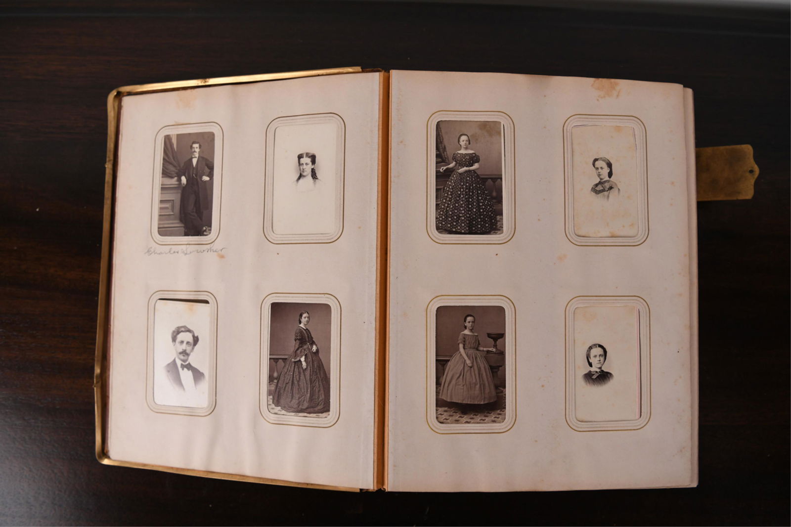 ANTIQUE PHOTO ALBUM INCL. TIN TYPES (1 of 20)