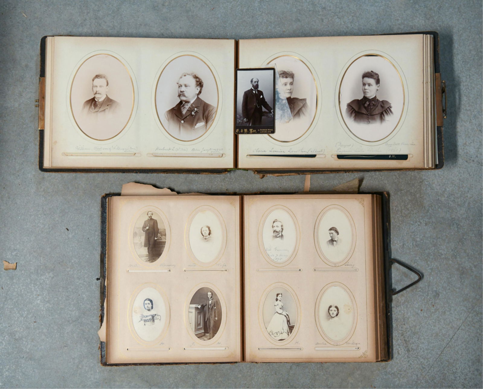 (2) ANTIQUE LEATHER BOUND PHOTO ALBUMS (1 of 18)