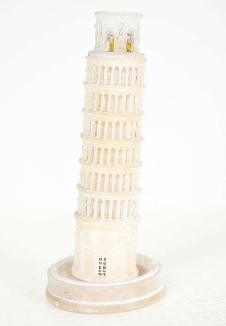 CARVED ALABASTER LEANING TOWER OF PISA (1 of 11)
