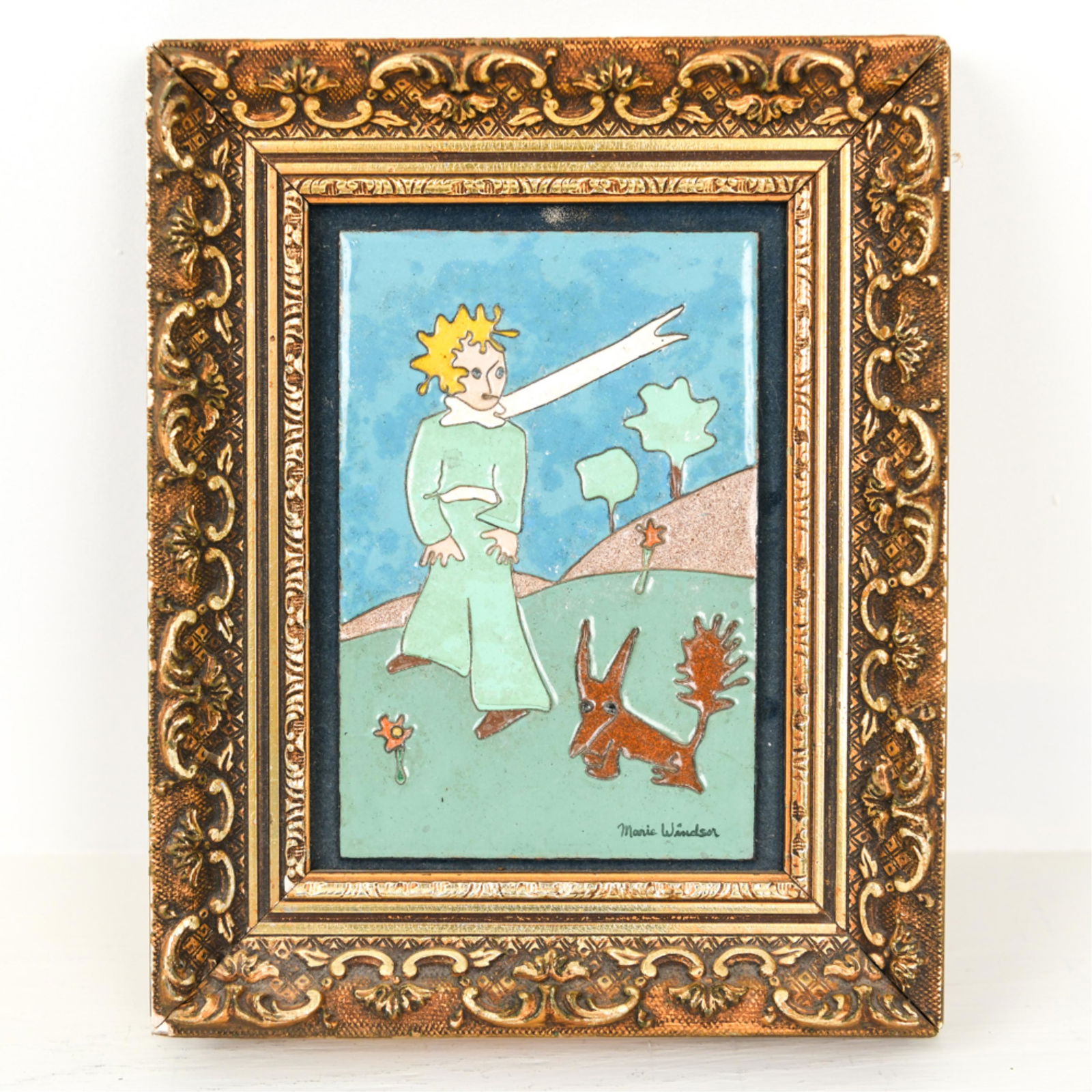 MARIE WINDSOR ENAMELED COPPER PLAQUE (1 of 7)