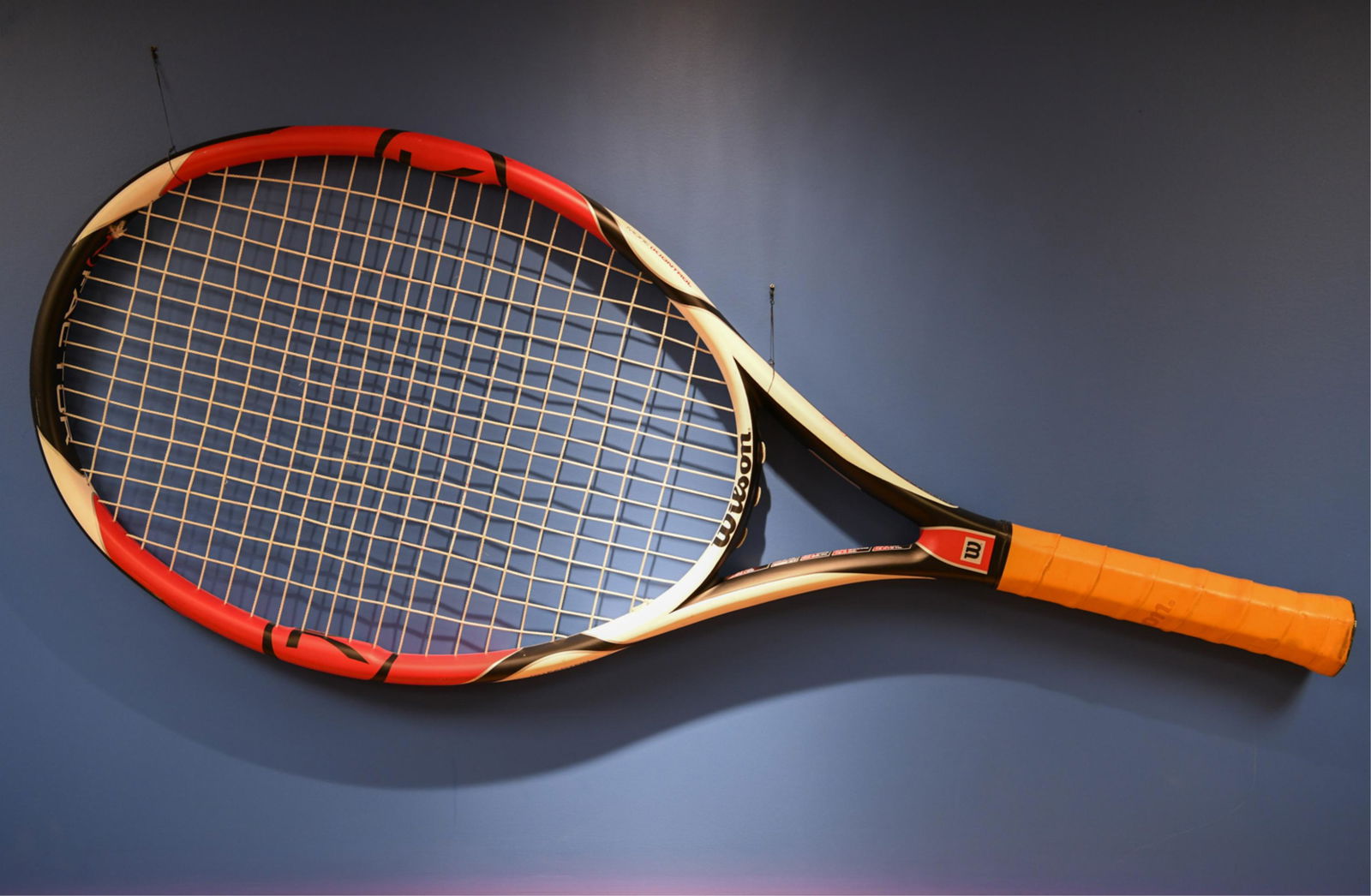 OVERSIZED WILSON TENNIS RACKET DISPLAY (1 of 8)