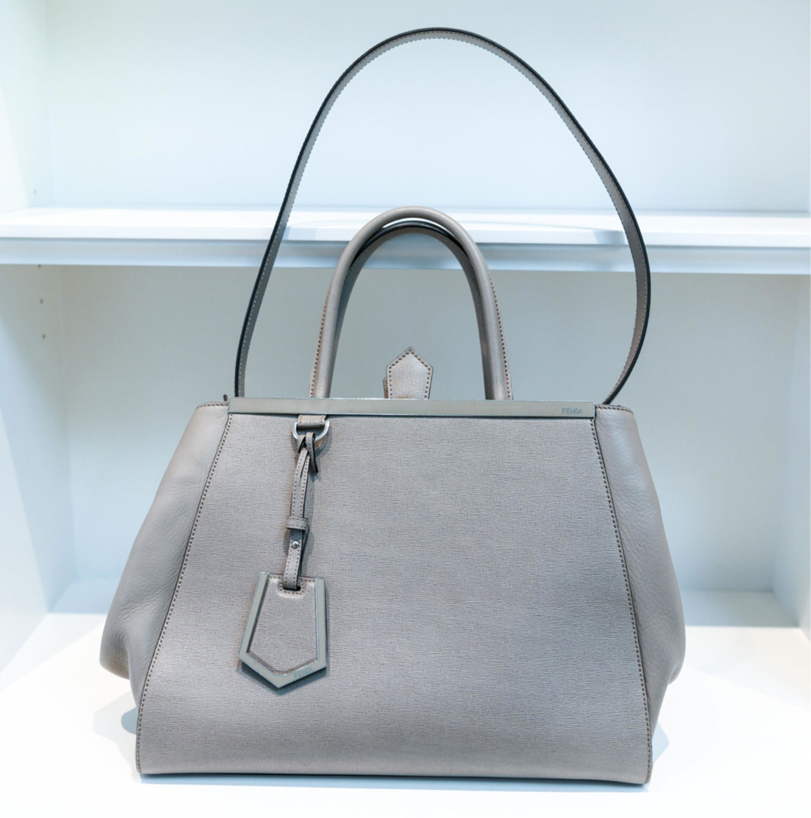 TAUPE FENDI TOTE BAG (1 of 8)