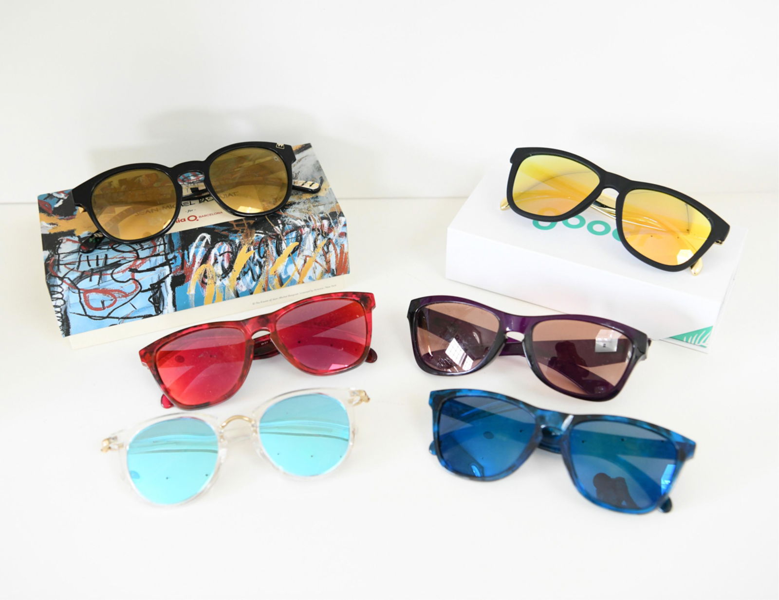 (6) DESIGNER COLORED LENS SUNGLASSES (1 of 20)