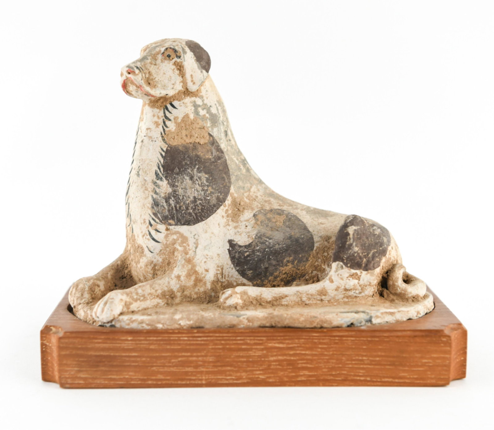 ANTIQUE CHINESE RECUMBENT DOG FIGURE (1 of 17)
