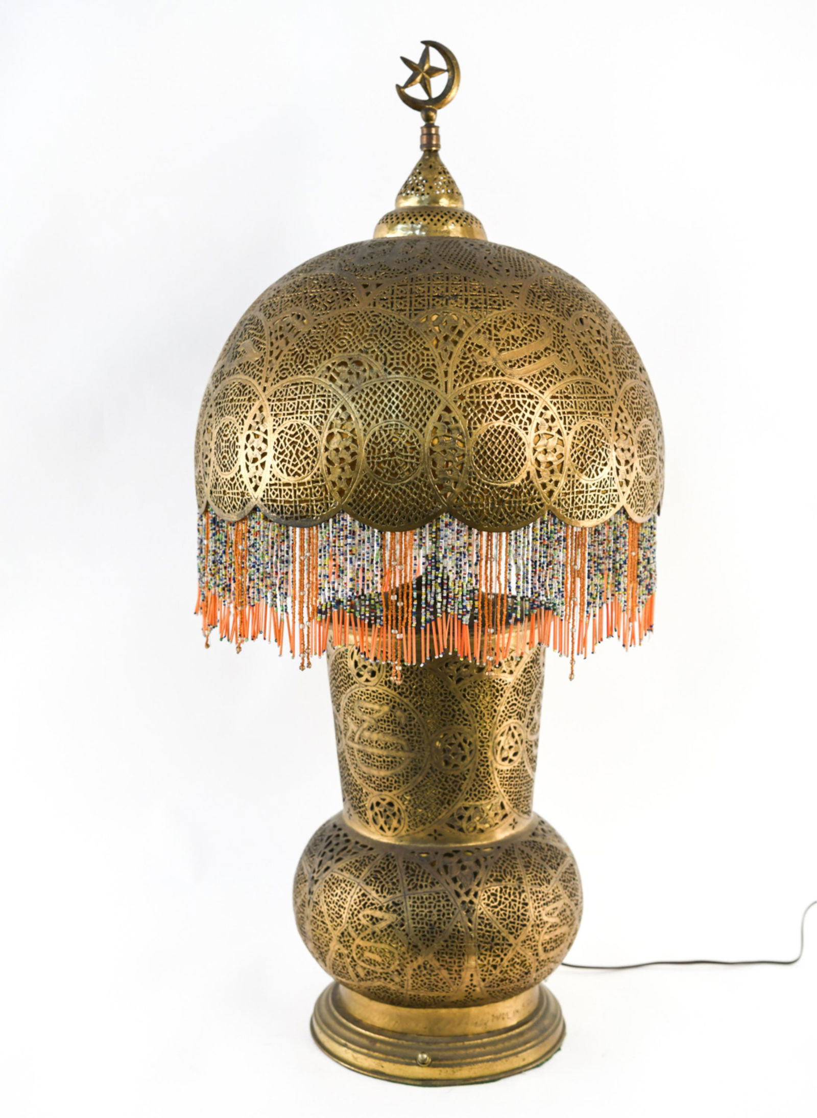 Pierced brass lamp online