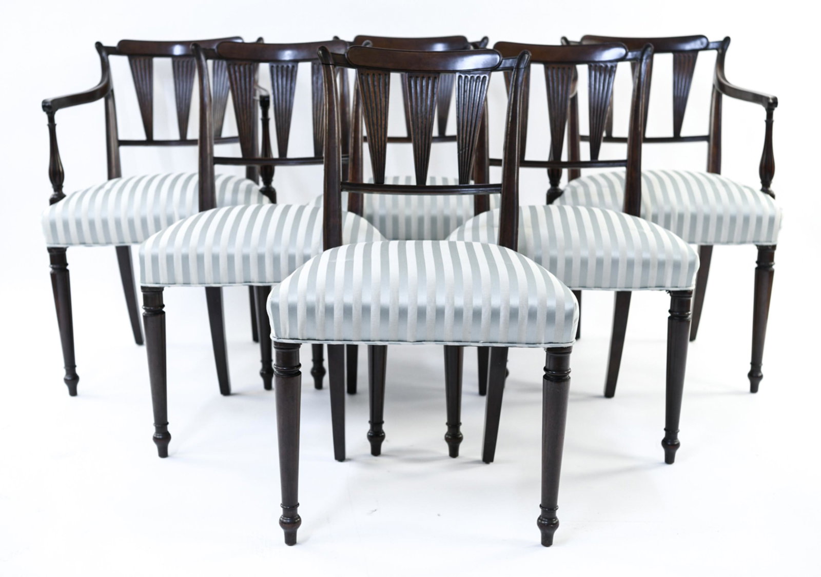 (6) ANTIQUE MAHOGANY DINING CHAIRS (1 of 14)