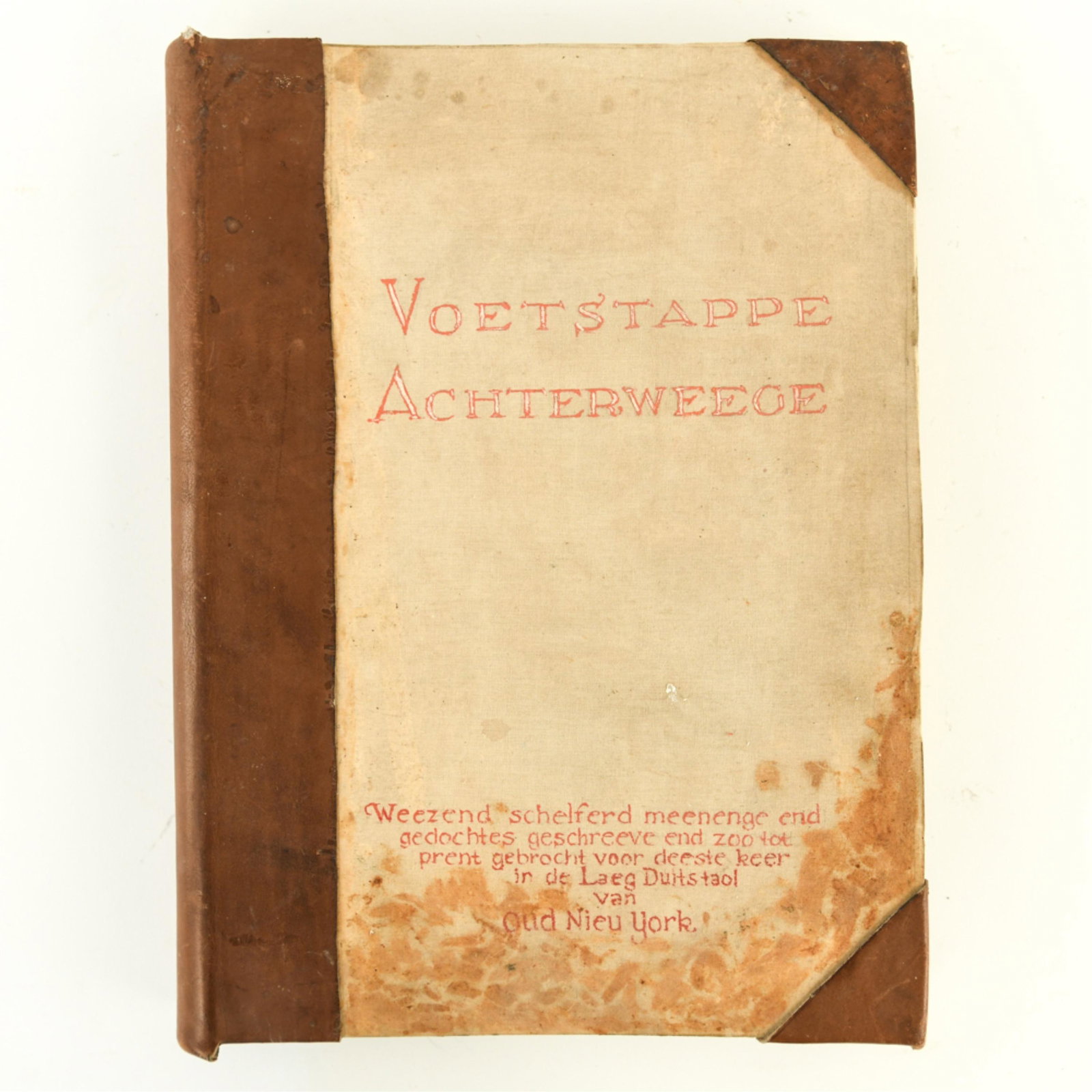 "VOETSTAPE ACHTERWEEGE" DUTCH MANUSCRIPT (1 of 12)